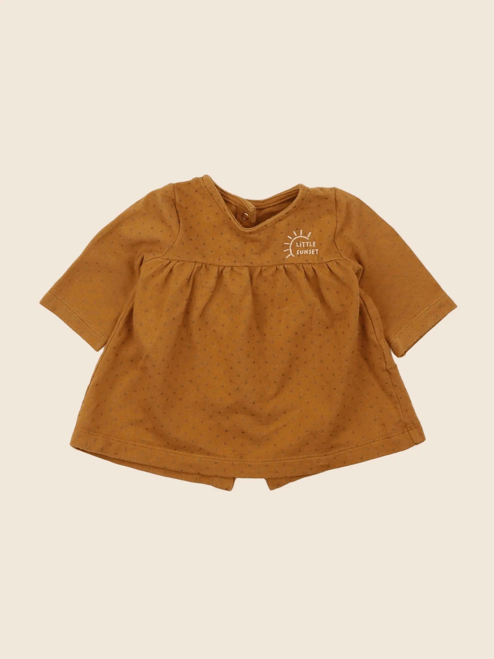 Vertbaudet - robe marron - 3 mois