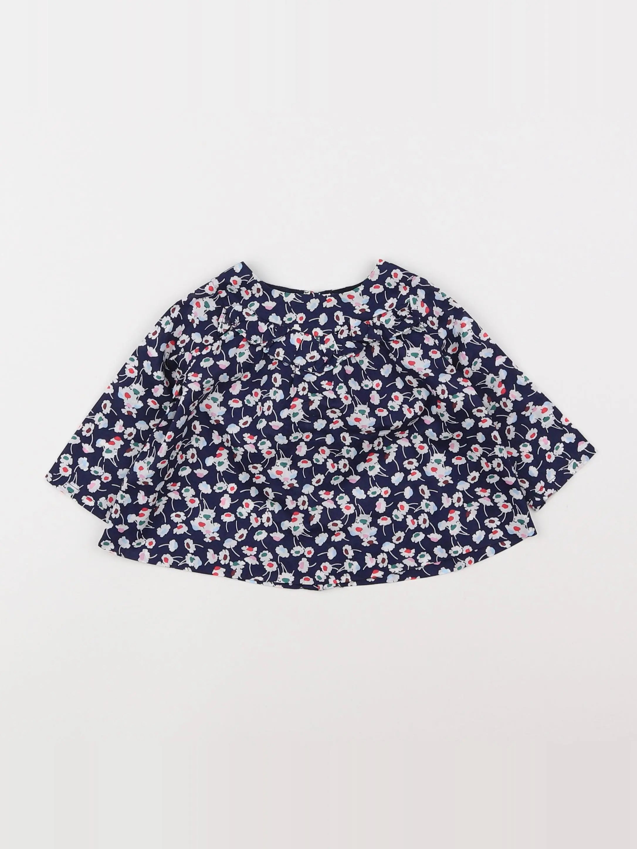 Jacadi - blouse liberty bleu - 6 mois