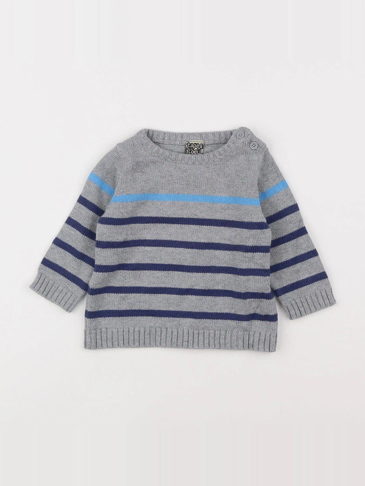 Tape à l'oeil - pull gris - 6 mois