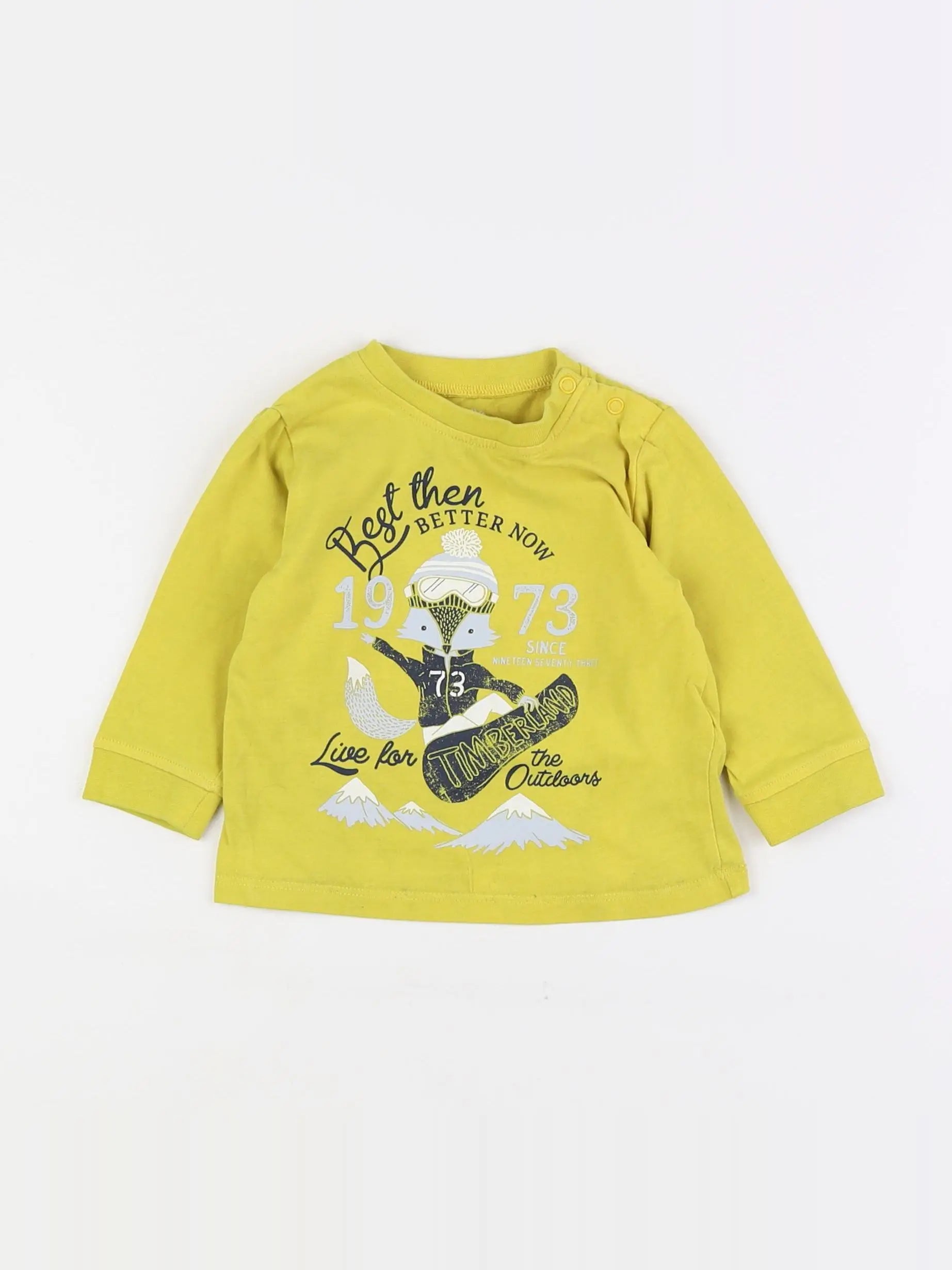 Timberland - tee-shirt jaune - 12 mois
