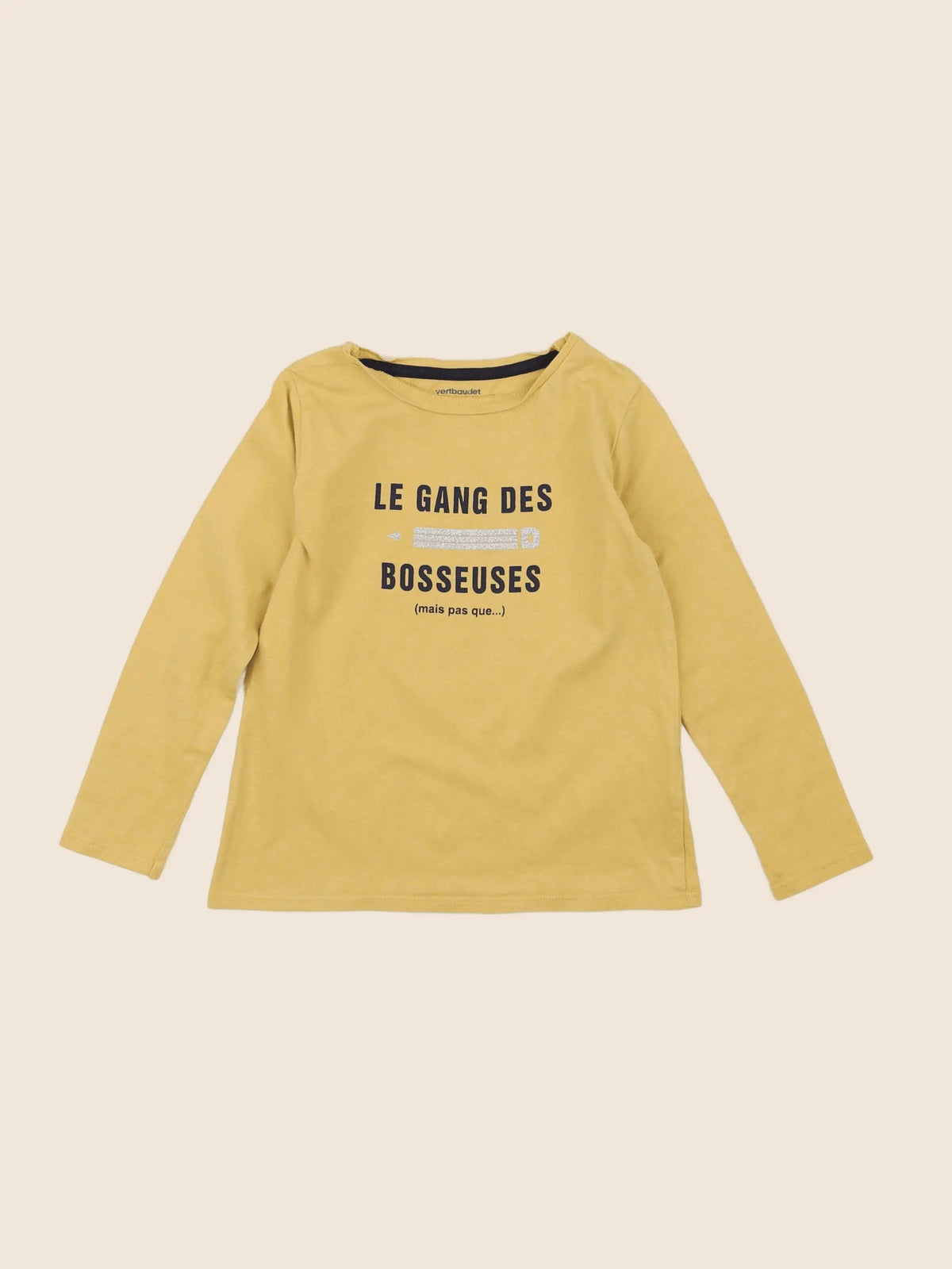 Vertbaudet - tee-shirt jaune - 4 ans