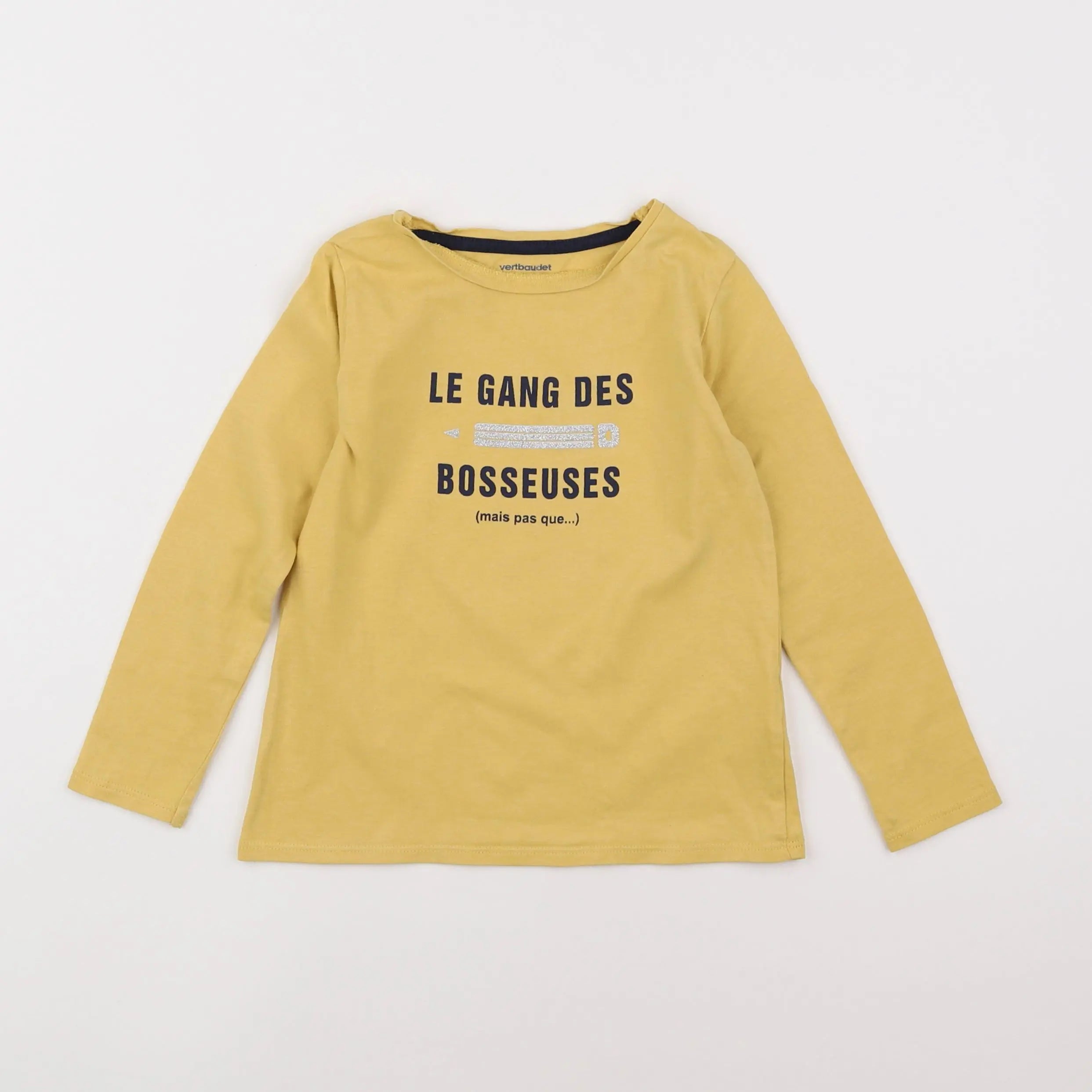 Vertbaudet - tee-shirt jaune - 4 ans