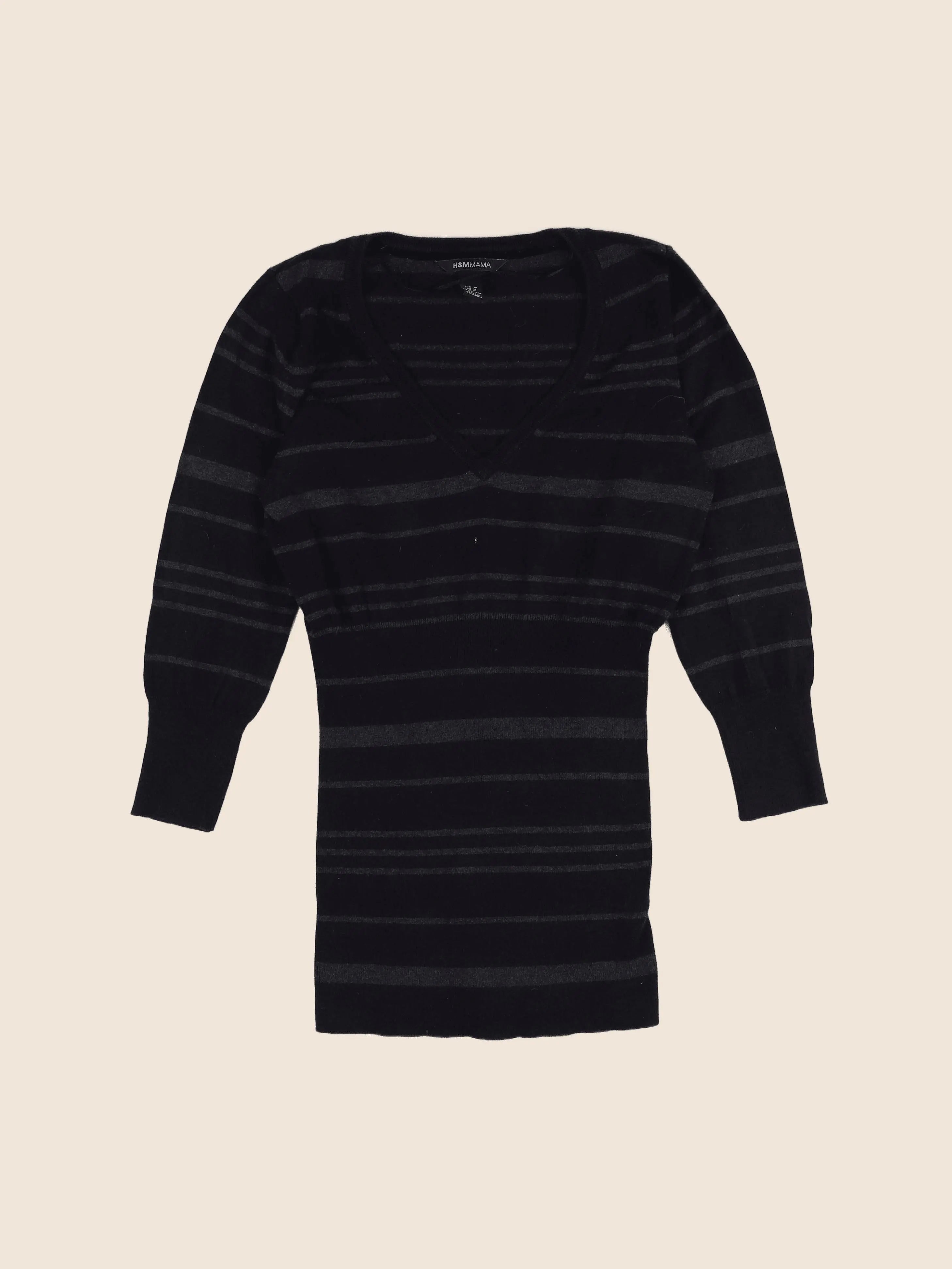 H&M - pull grossesse gris, noir - 38