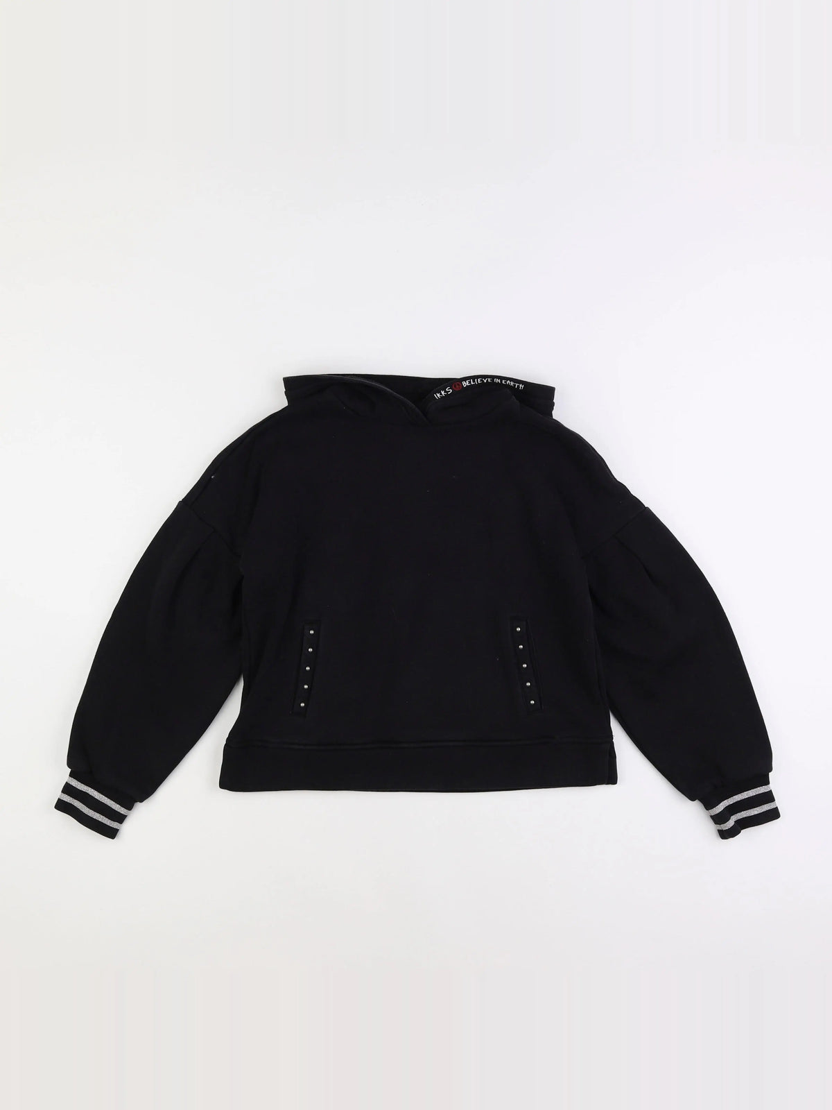 IKKS - sweat noir - 10 ans