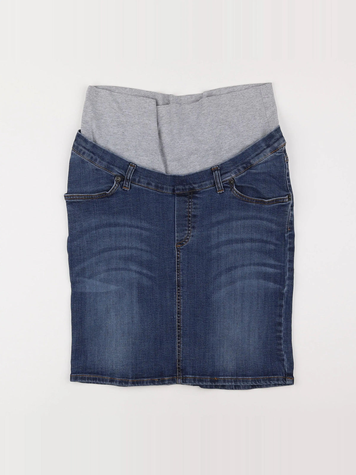 Envie de fraise - jupe grossesse bleu - 38