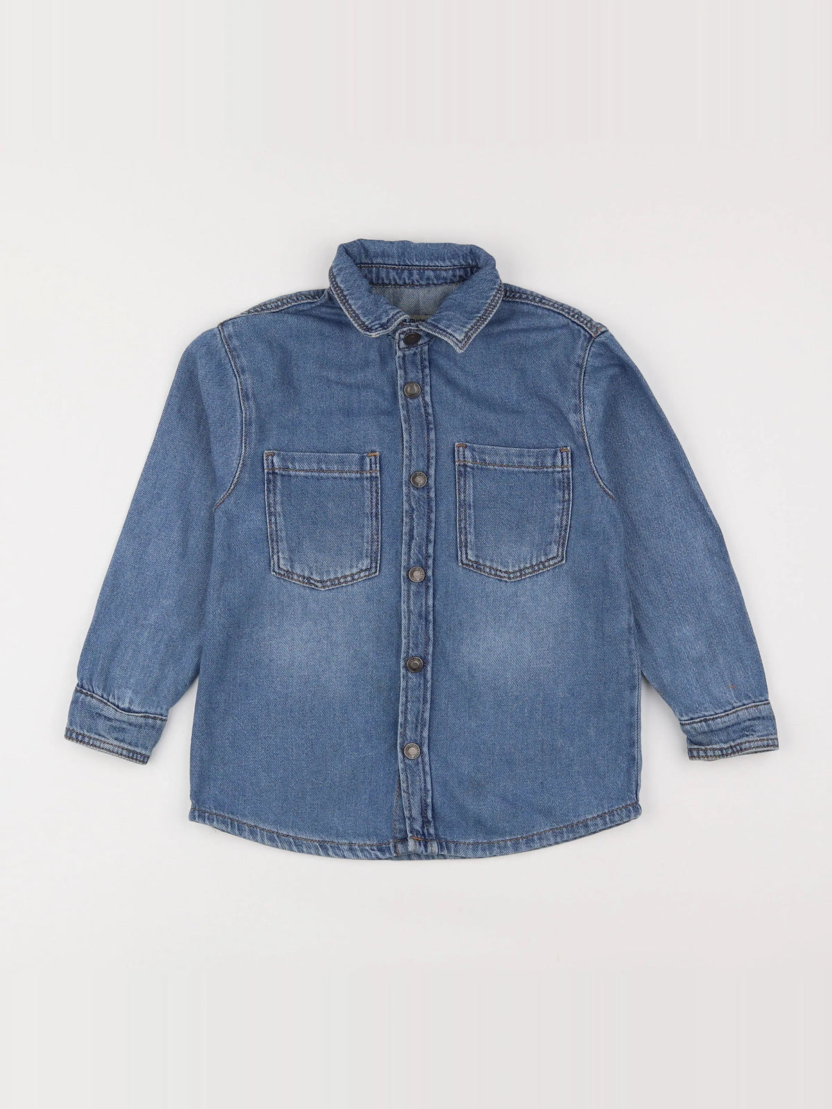 Vertbaudet - chemise bleu - 6 ans
