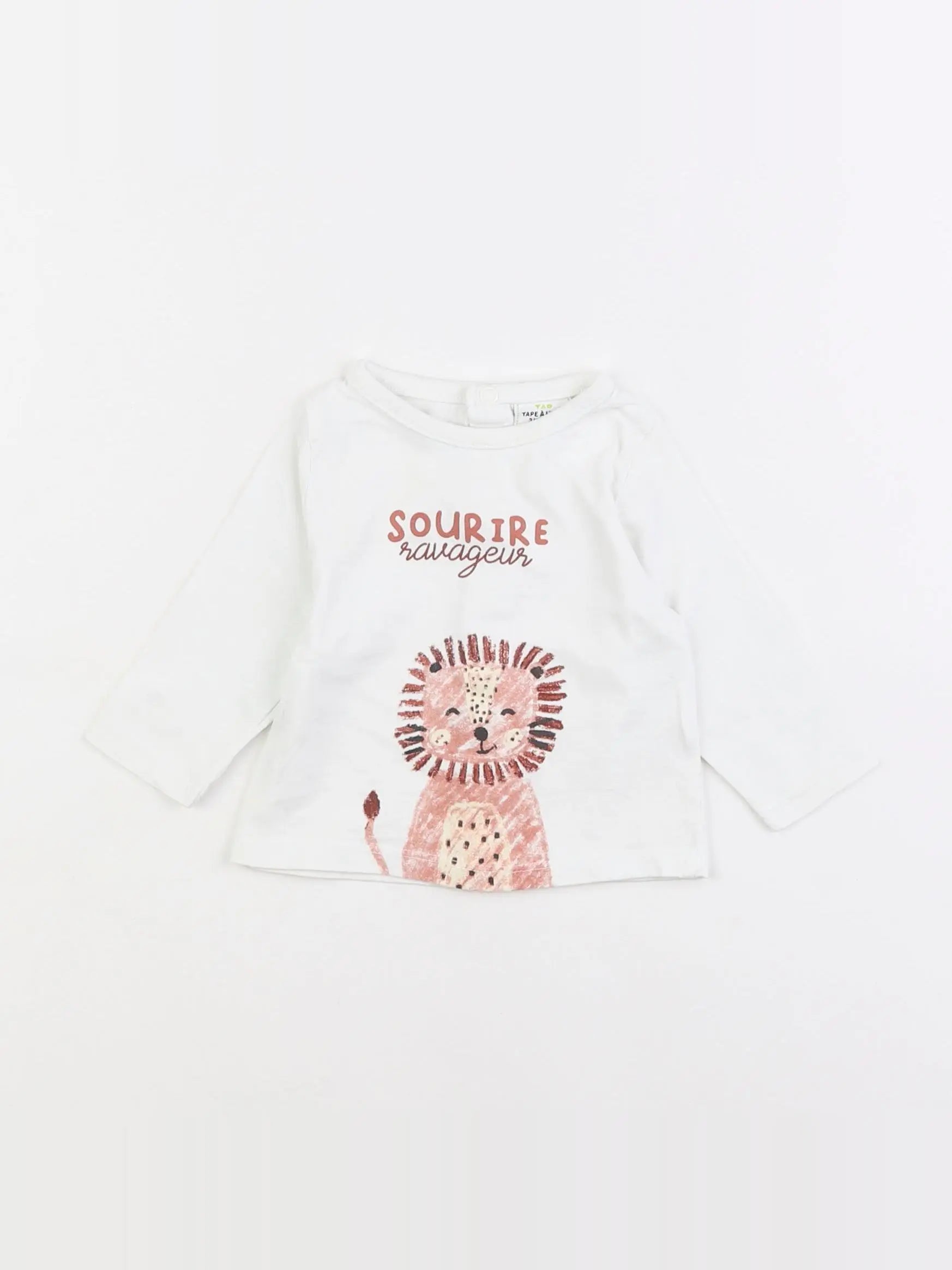 Tape à l'oeil - tee-shirt blanc - 3 mois