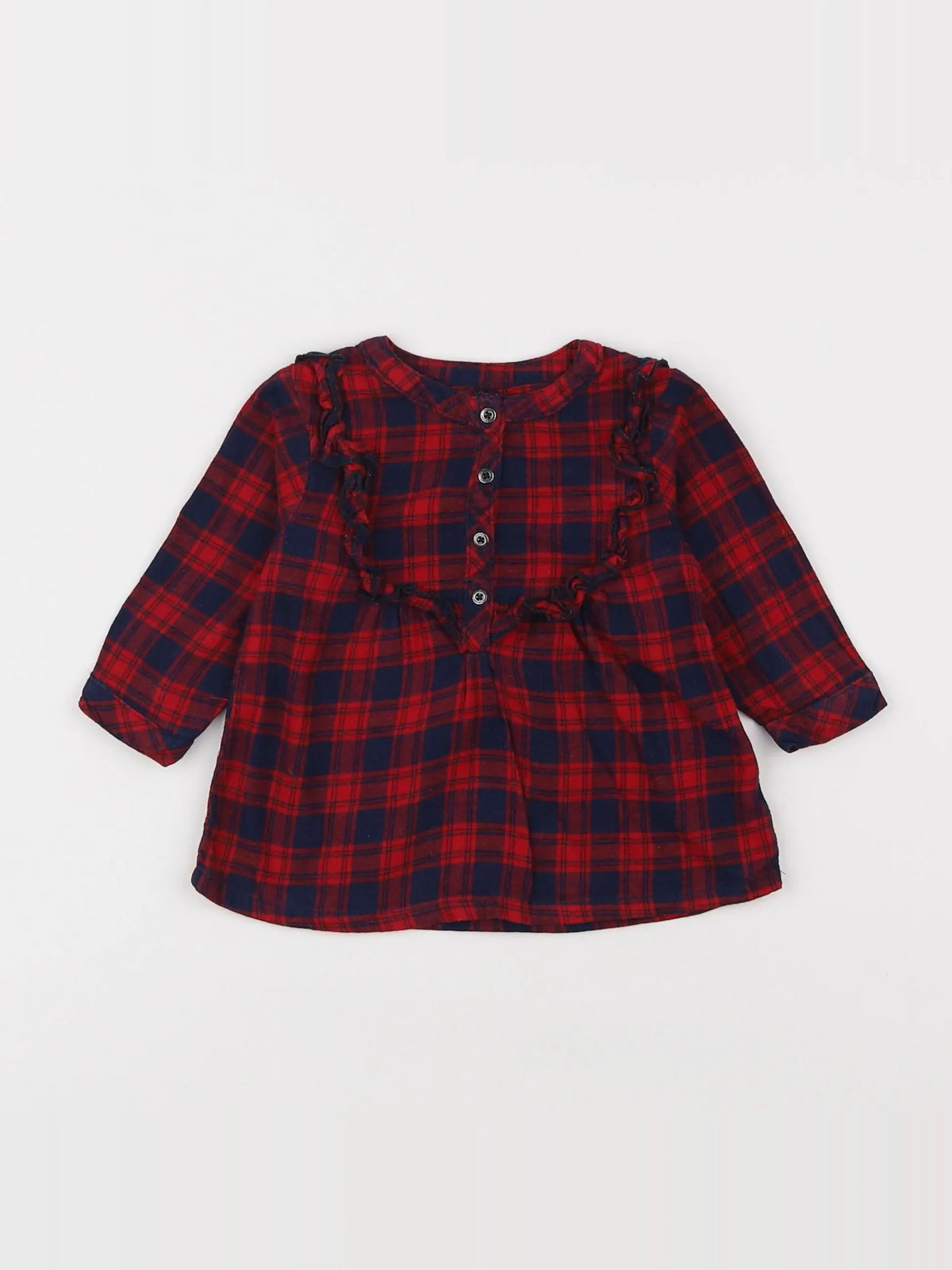 Vertbaudet - blouse rouge - 3 mois