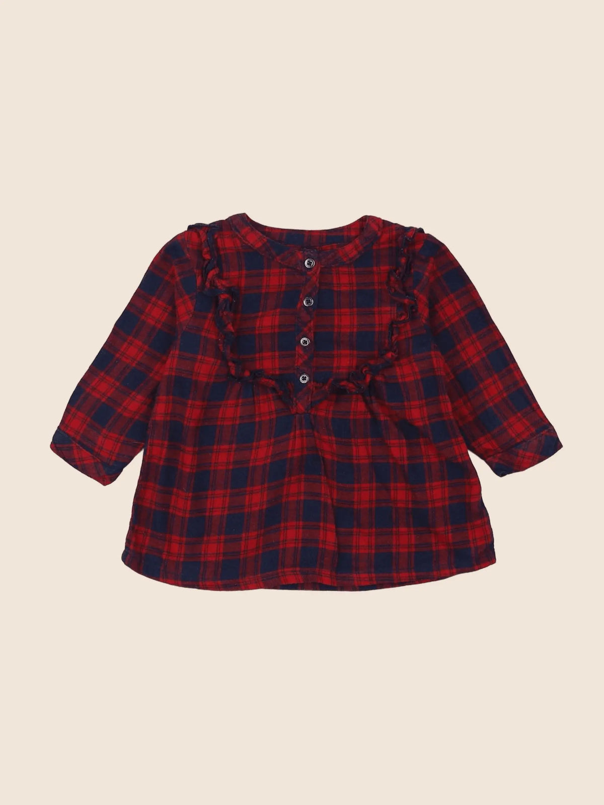 Vertbaudet - blouse rouge - 3 mois