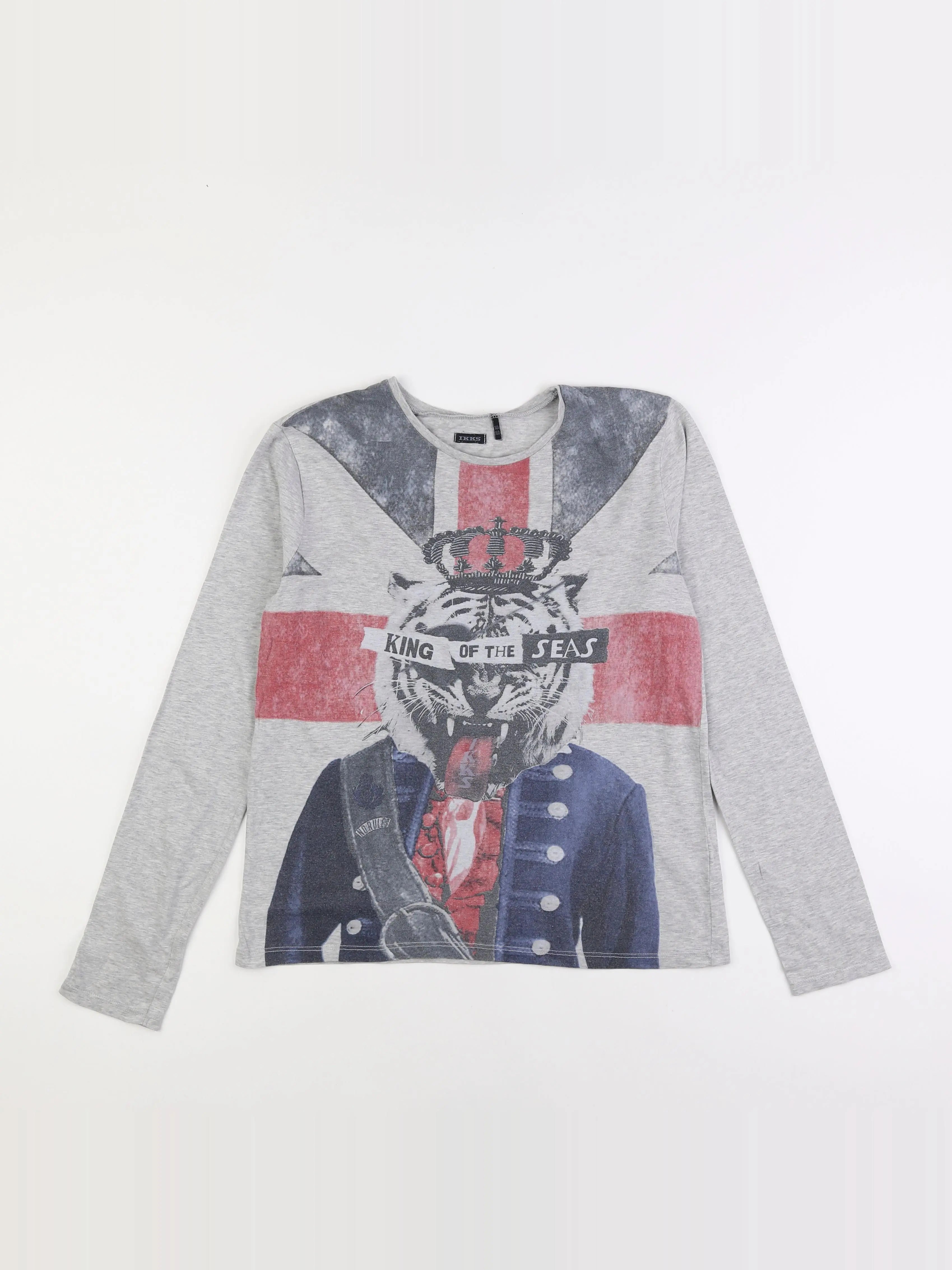 IKKS - tee-shirt gris - 14 ans