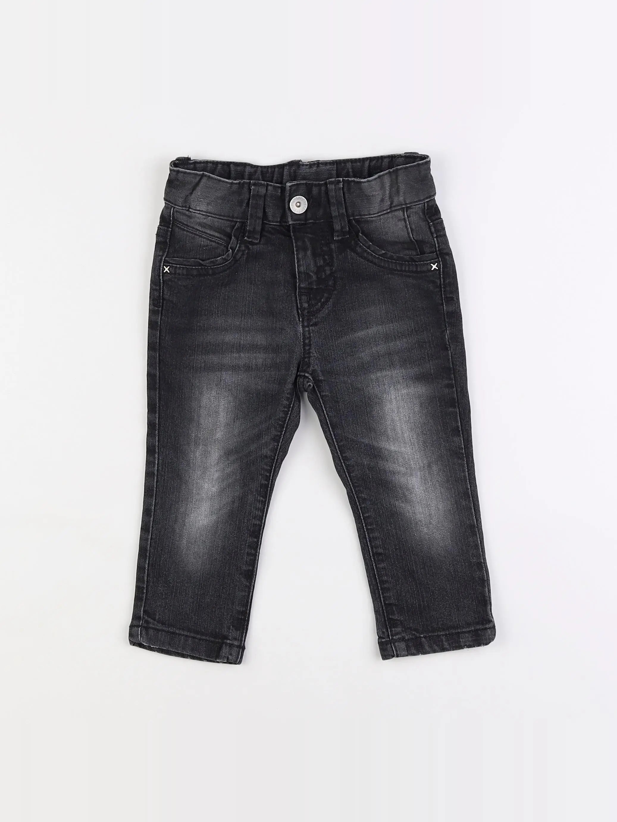 Benetton - jean noir - 12 mois