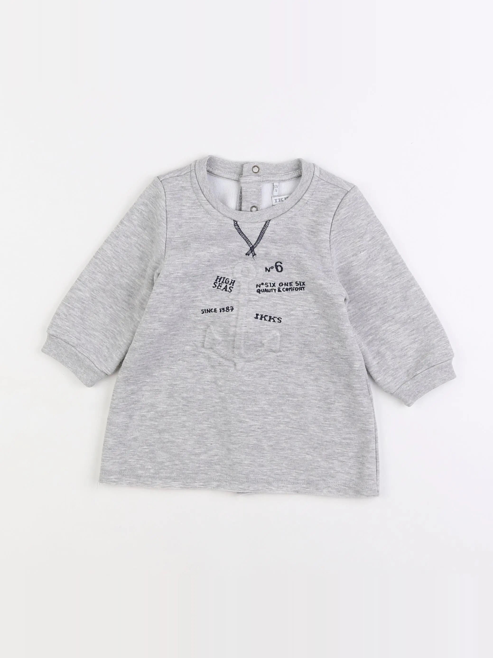 IKKS - robe gris - 12 mois