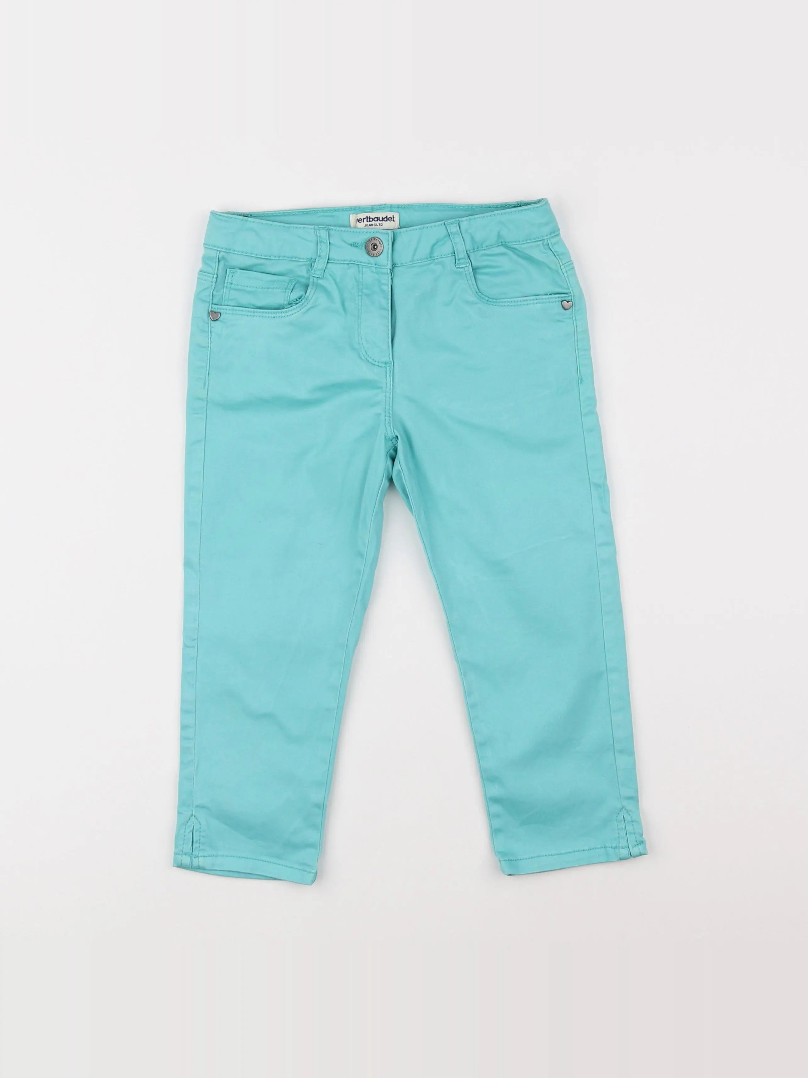 Vertbaudet - pantalon bleu - 7 ans