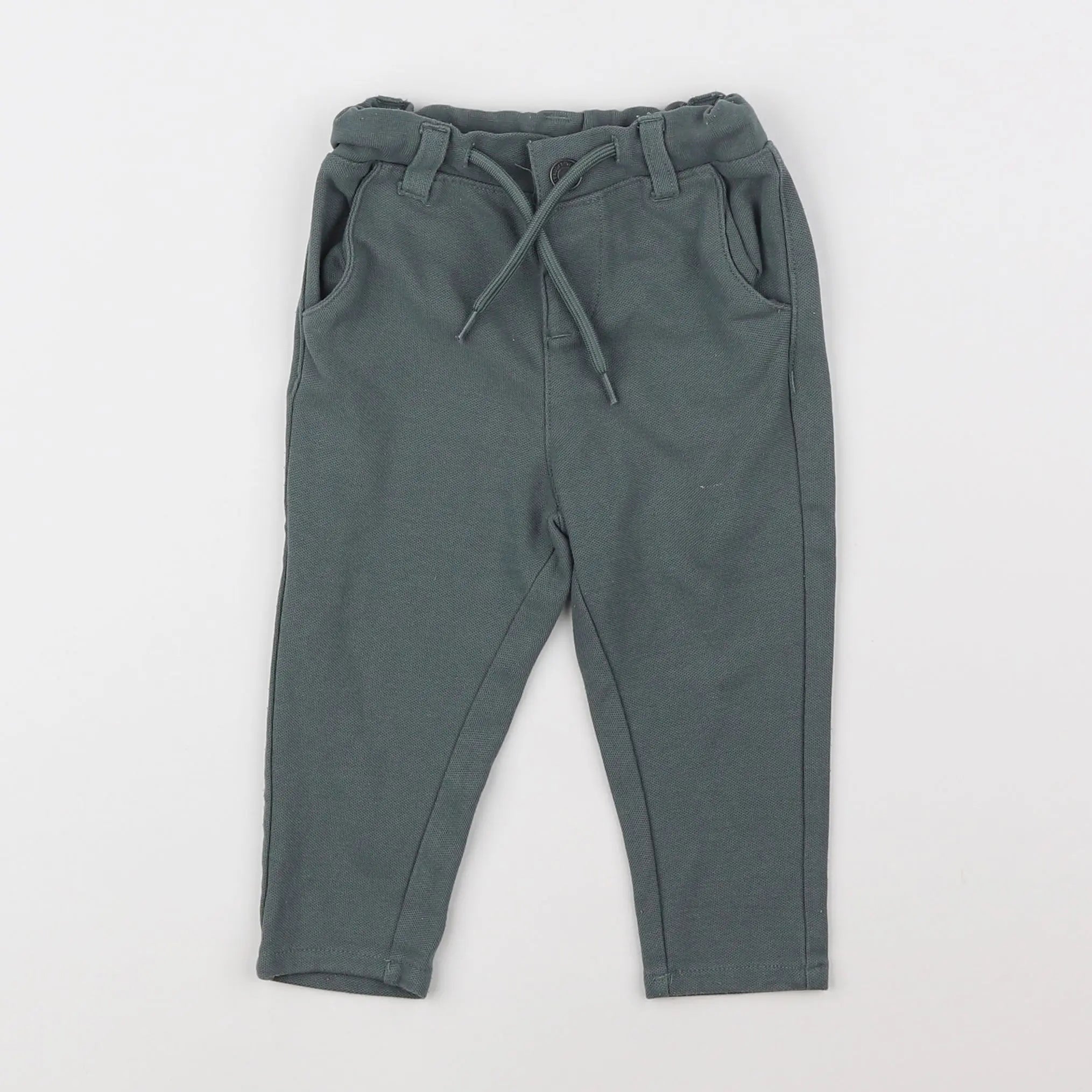 Vertbaudet - pantalon vert - 9 mois
