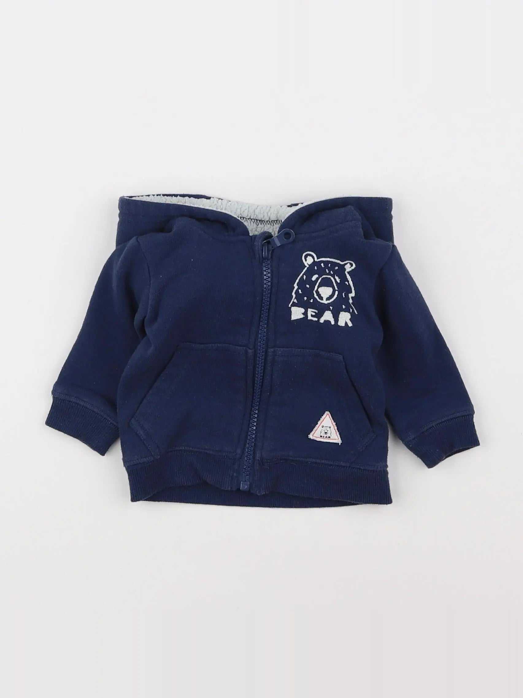 La Redoute - sweat bleu - 3 mois