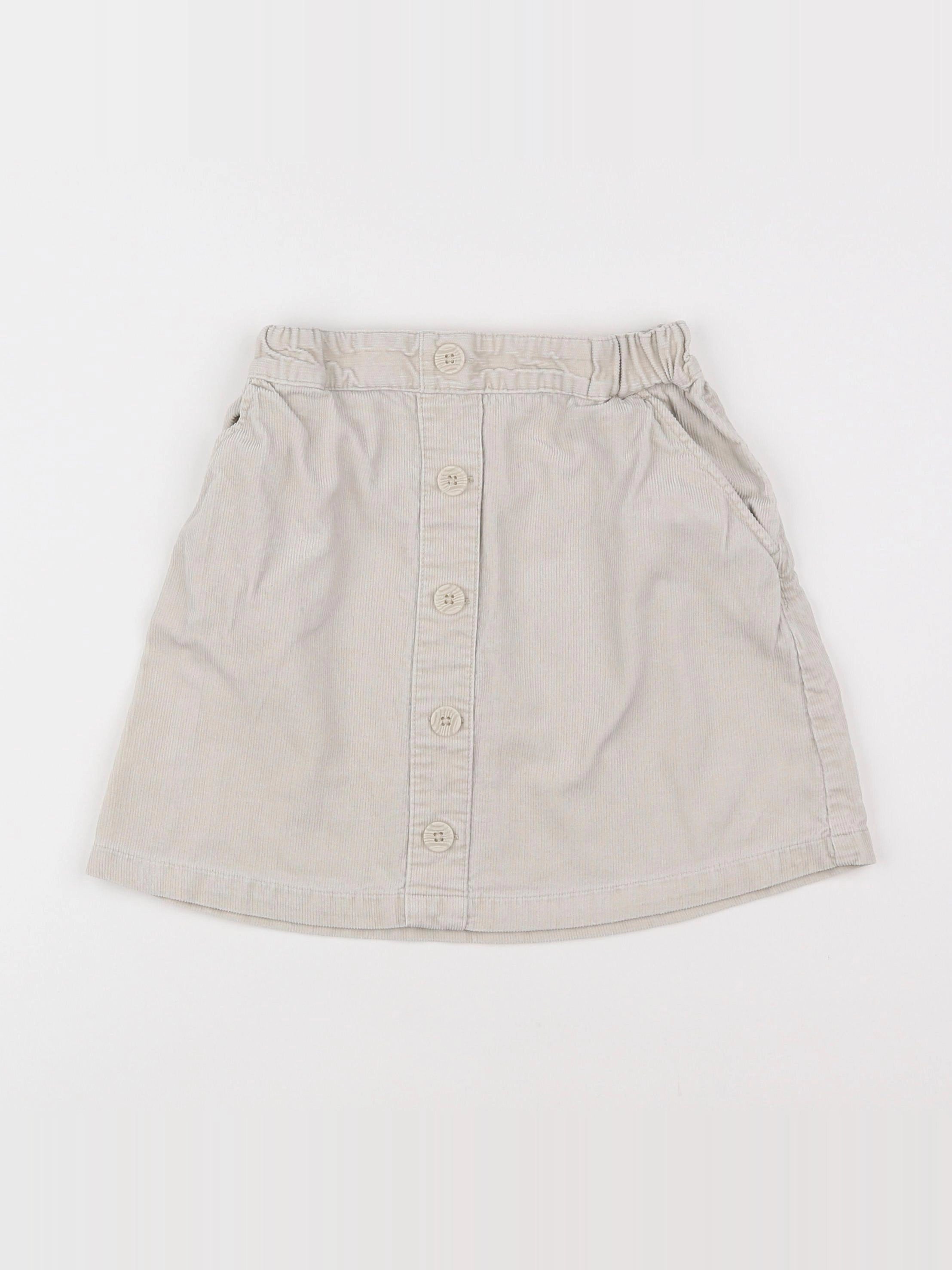 Uniqlo - jupe beige - 5/6 ans
