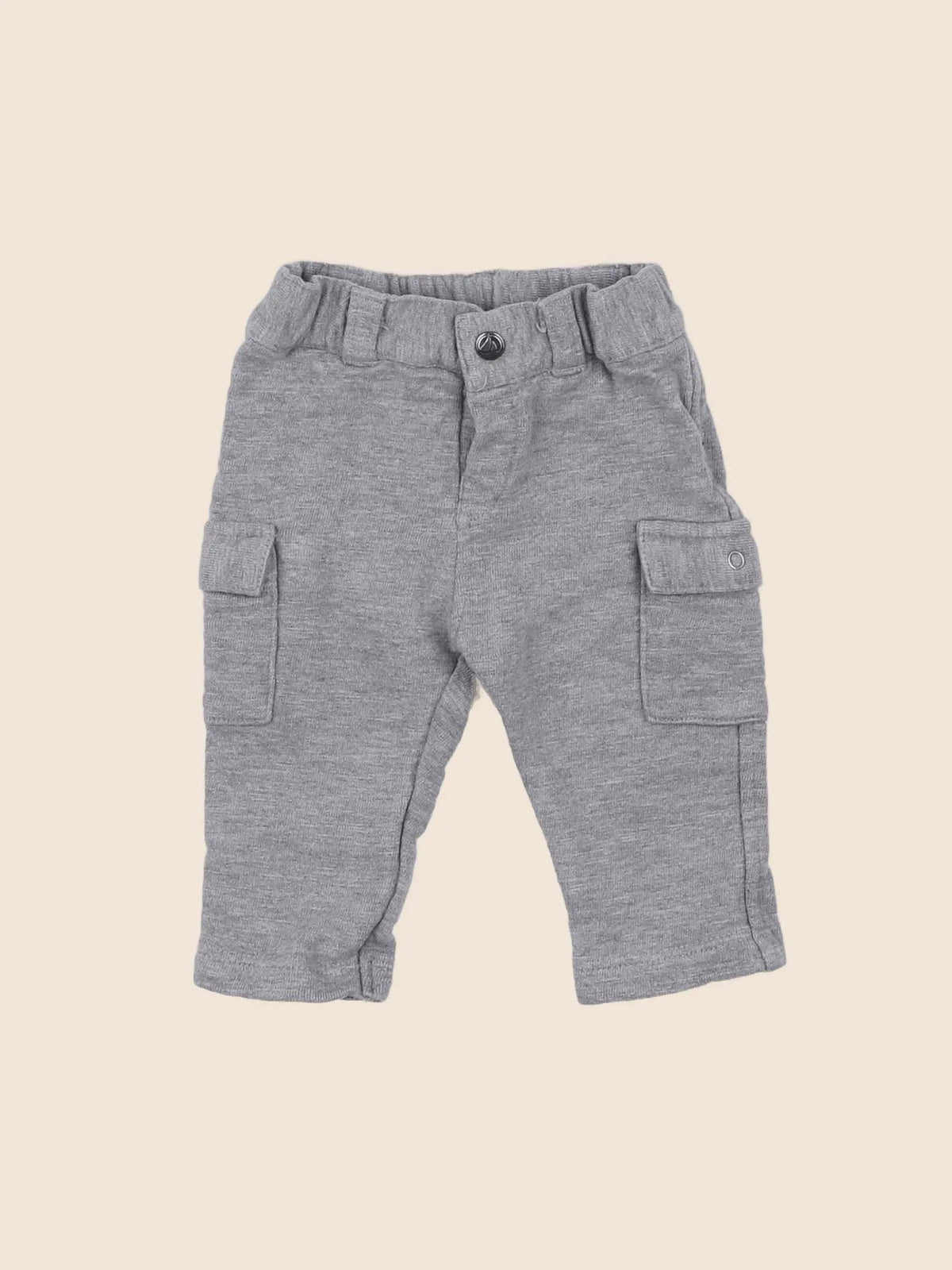 Petit Bateau - pantalon gris - 3 mois