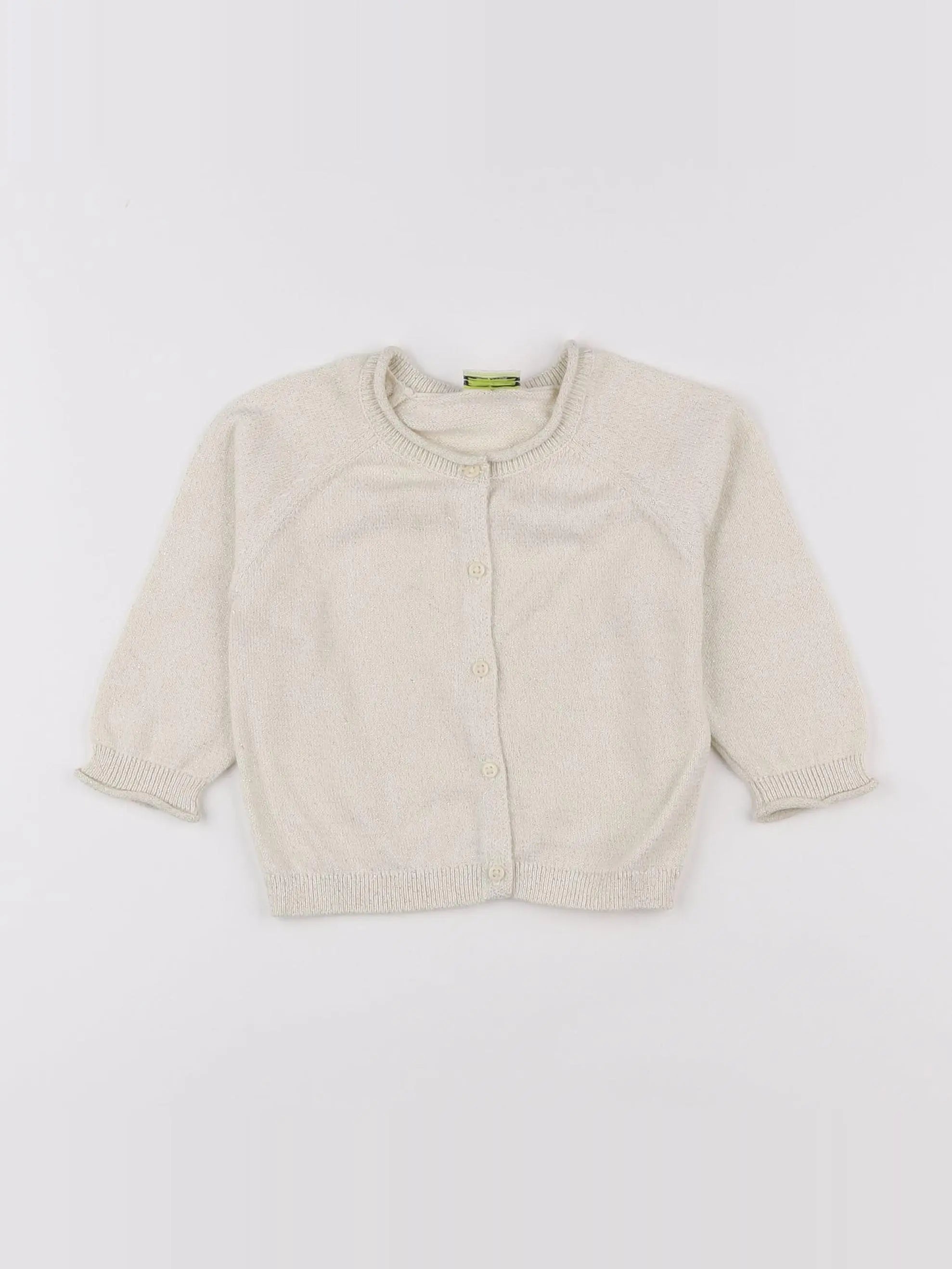 Tape à l'oeil - gilet beige - 12 mois