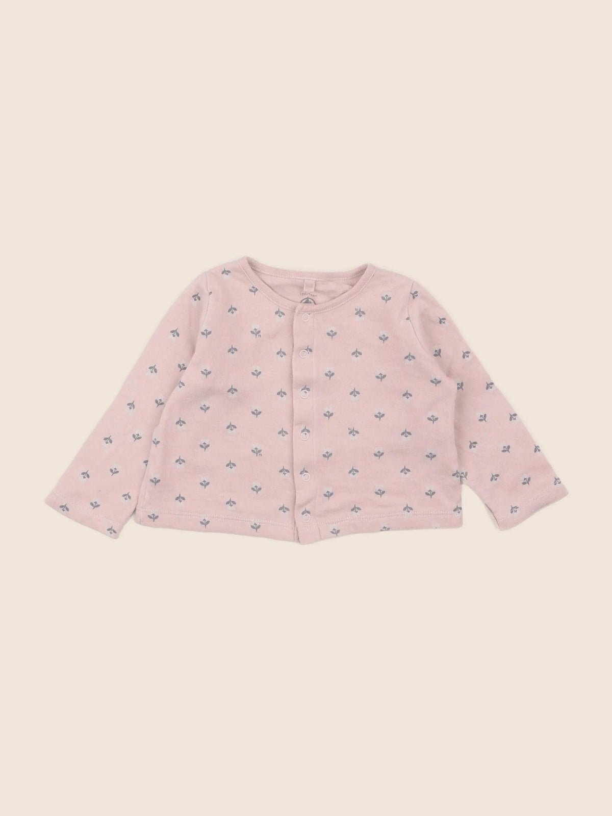 Petit Bateau - sweat rose - 12 mois
