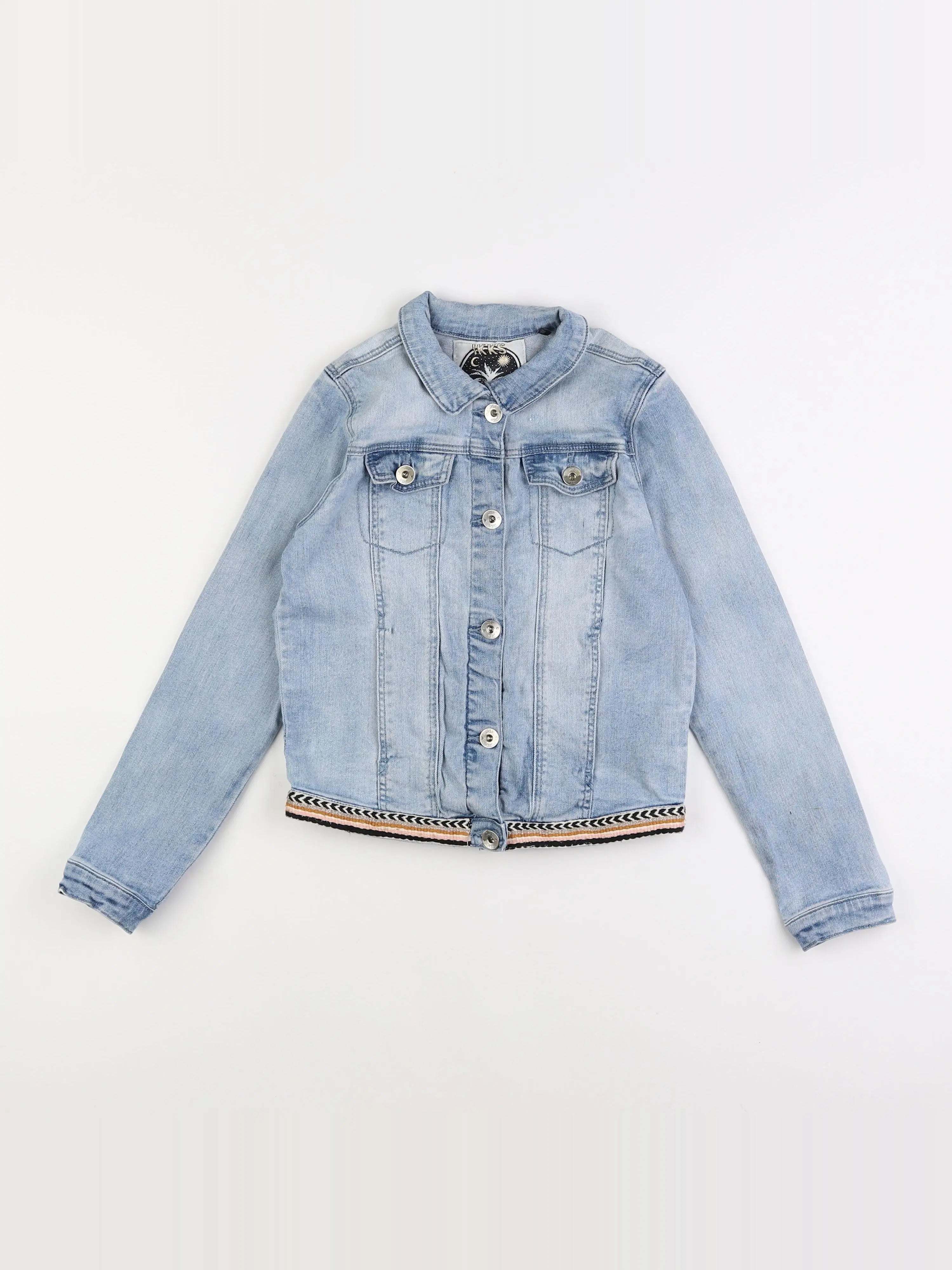 IKKS - veste imprimé au dos bleu - 10 ans