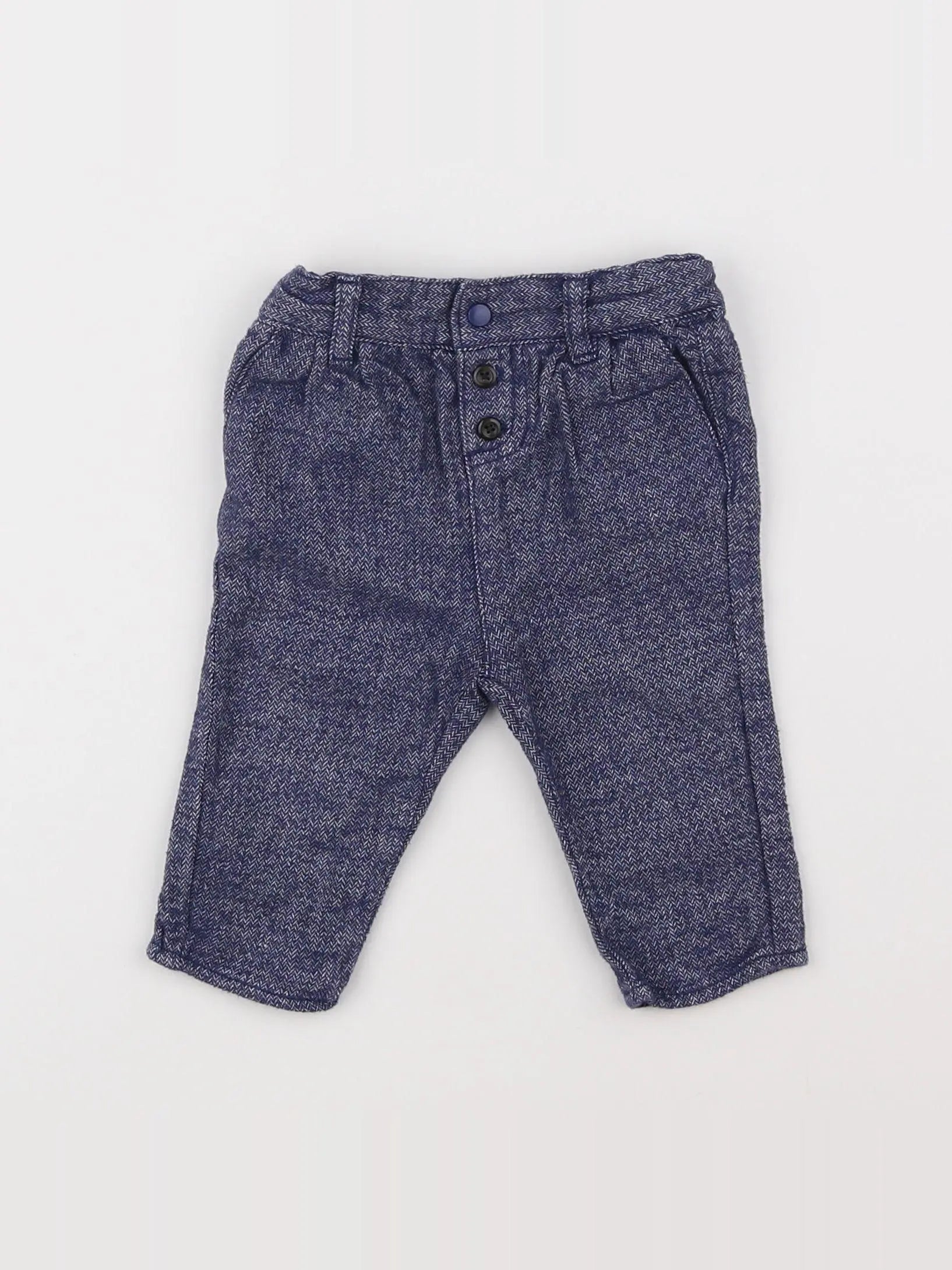 La Redoute - pantalon bleu - 3 mois