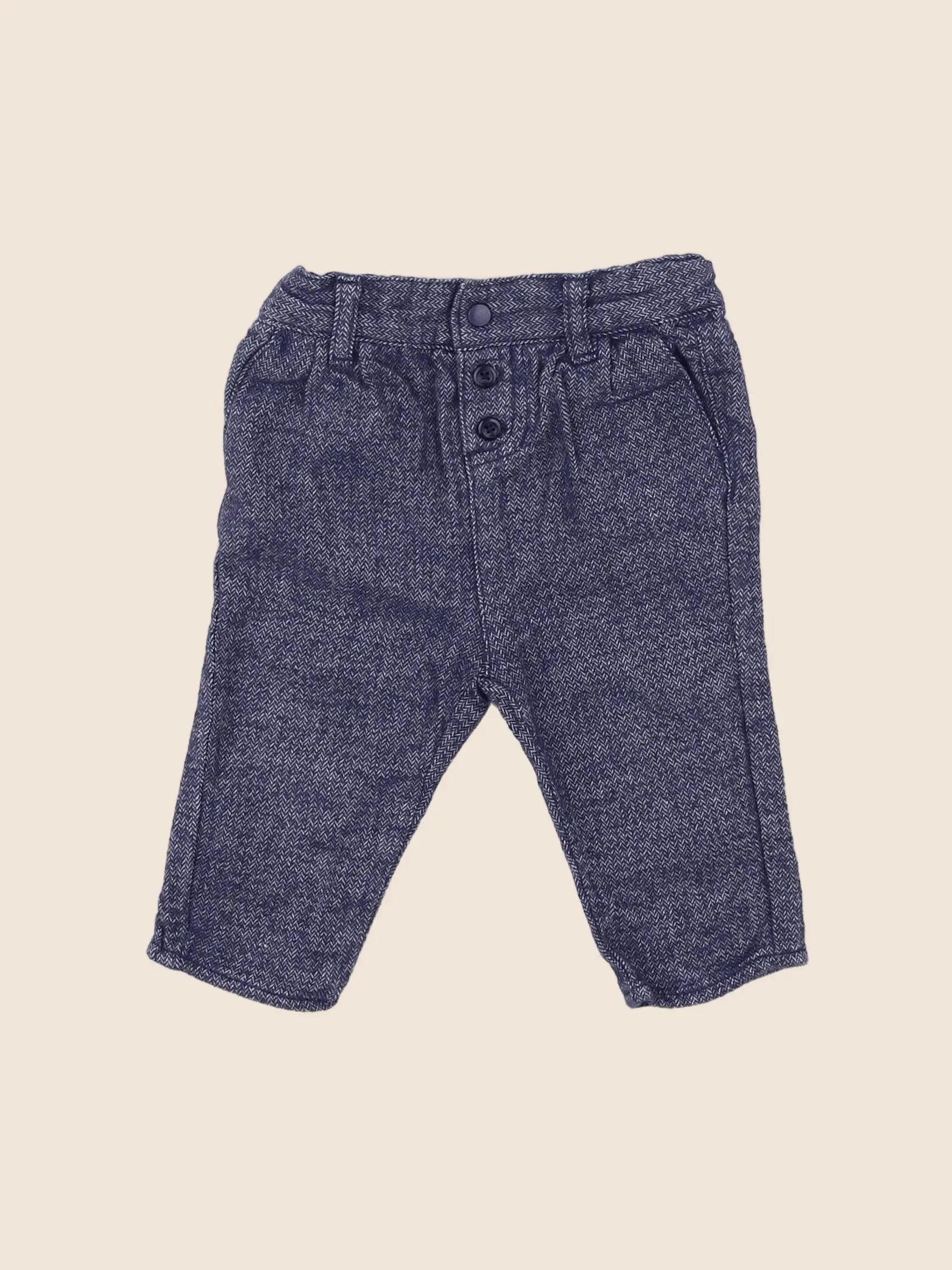 La Redoute - pantalon bleu - 3 mois