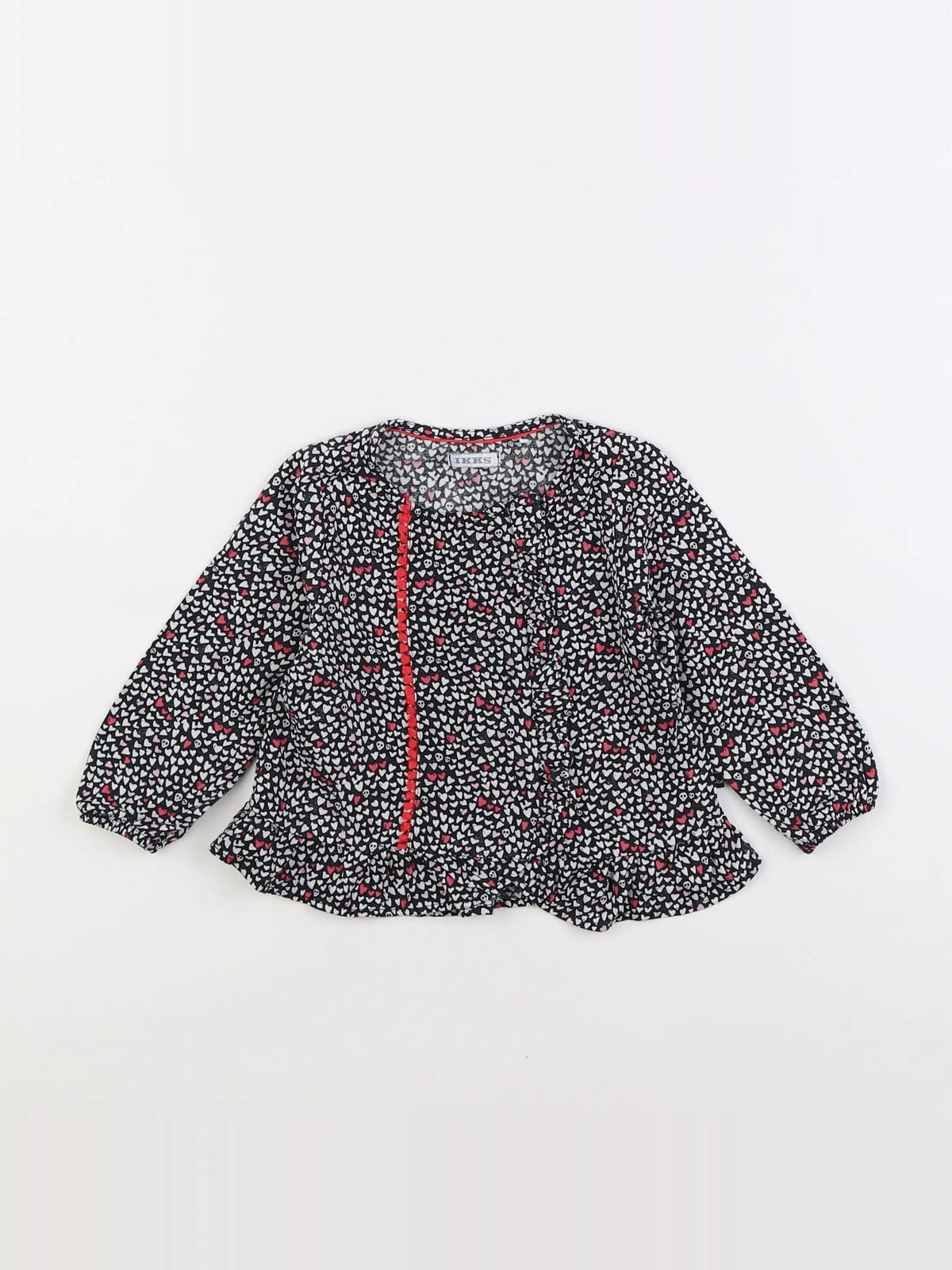 IKKS - blouse noir, blanc - 18 mois