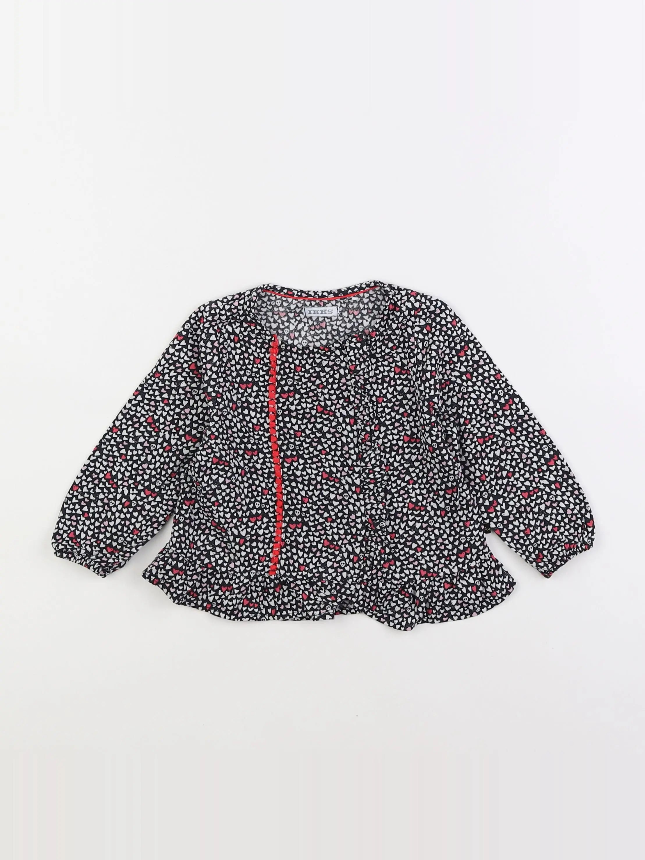 IKKS - blouse noir, blanc - 18 mois