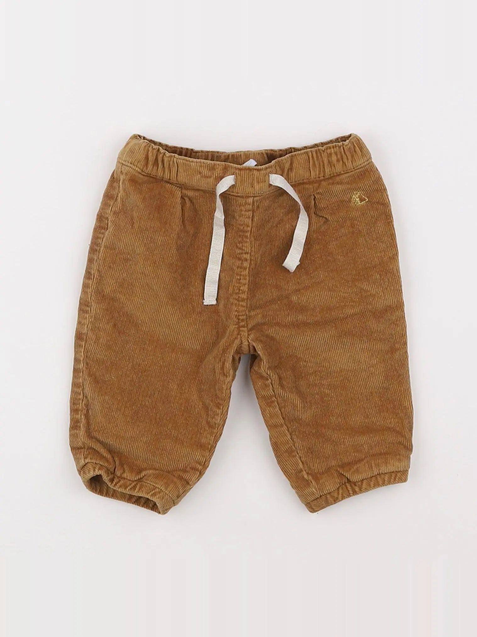 Petit Bateau - pantalon or, marron - 3 mois