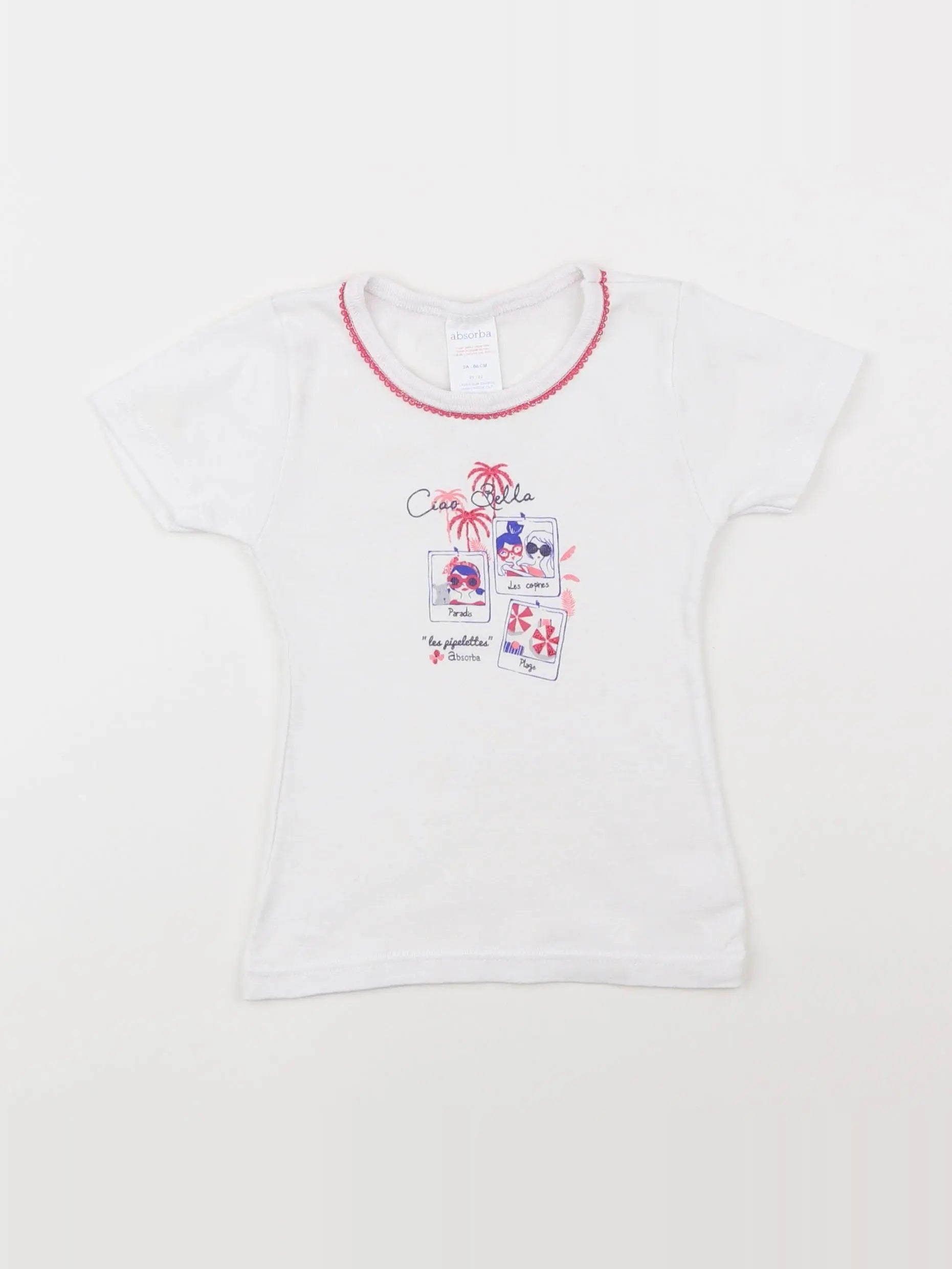 Absorba - maillot de corps blanc - 2 ans