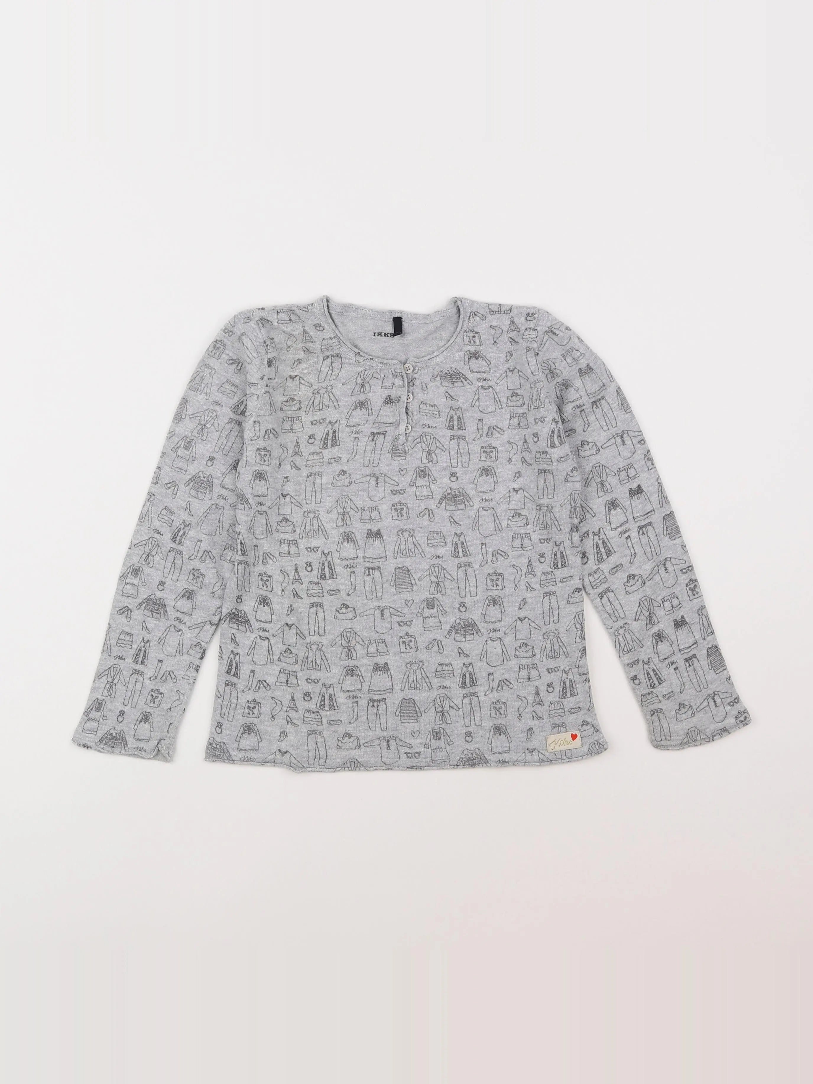 IKKS - pull gris - 5 ans