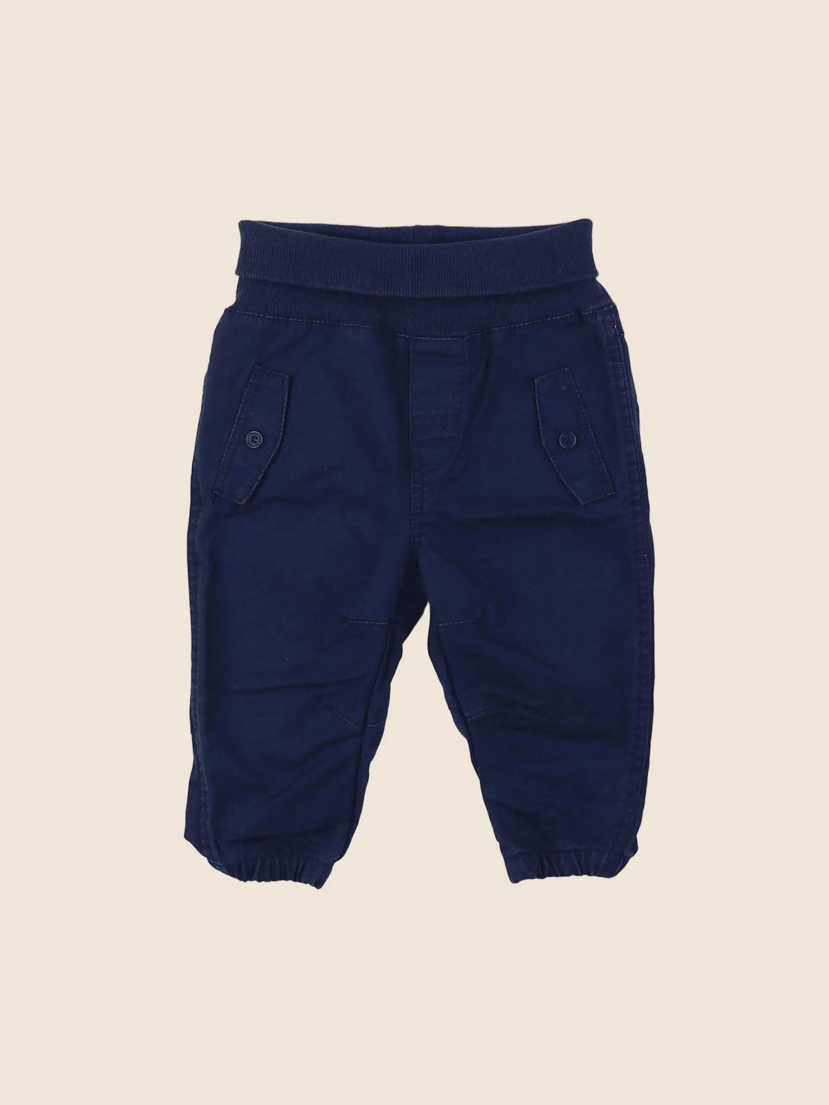 H&M - pantalon bleu - 3/6 mois