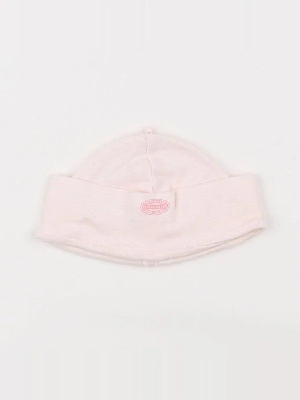 Petit Bateau - bonnet blanc, rose - 3/6 mois