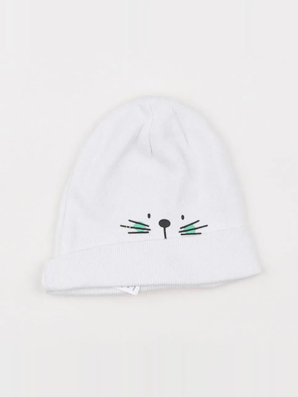Vertbaudet - bonnet blanc - 12/18 mois
