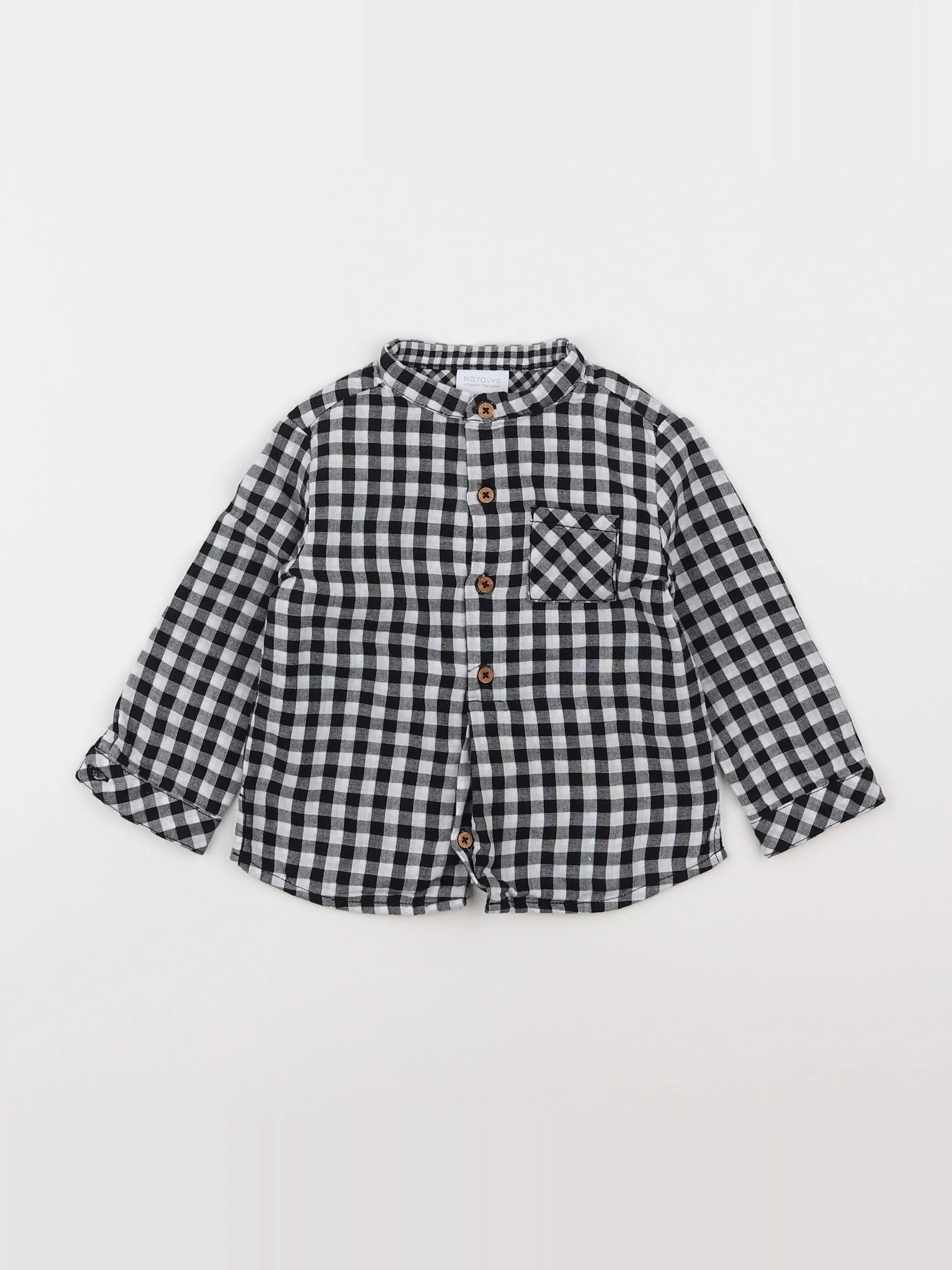 Natalys - chemise bleu - 18 mois