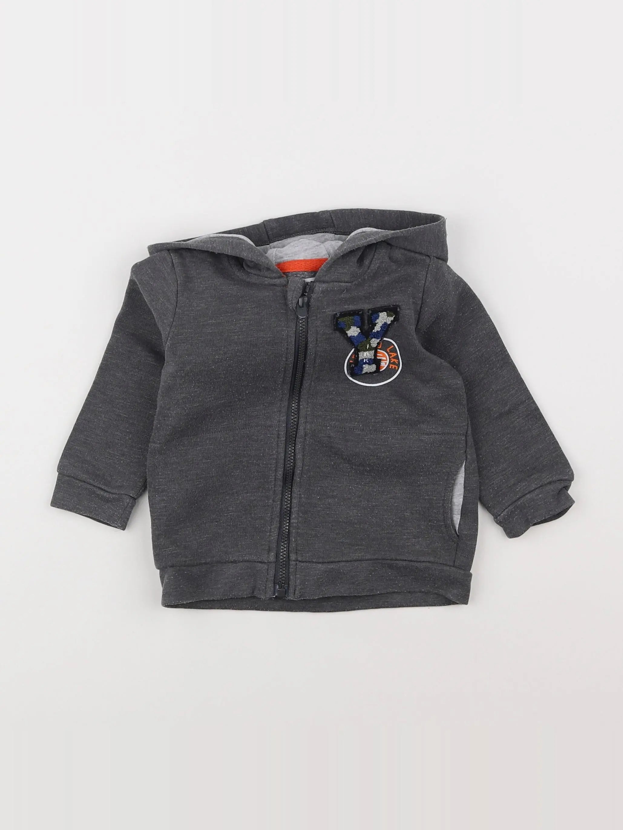 IKKS - sweat gris - 12 mois