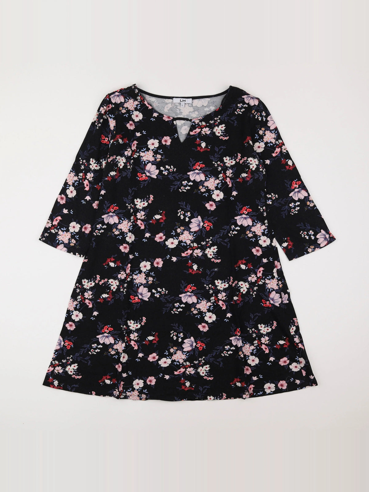 La Halle - robe grossesse noir, rose - 44 à 46