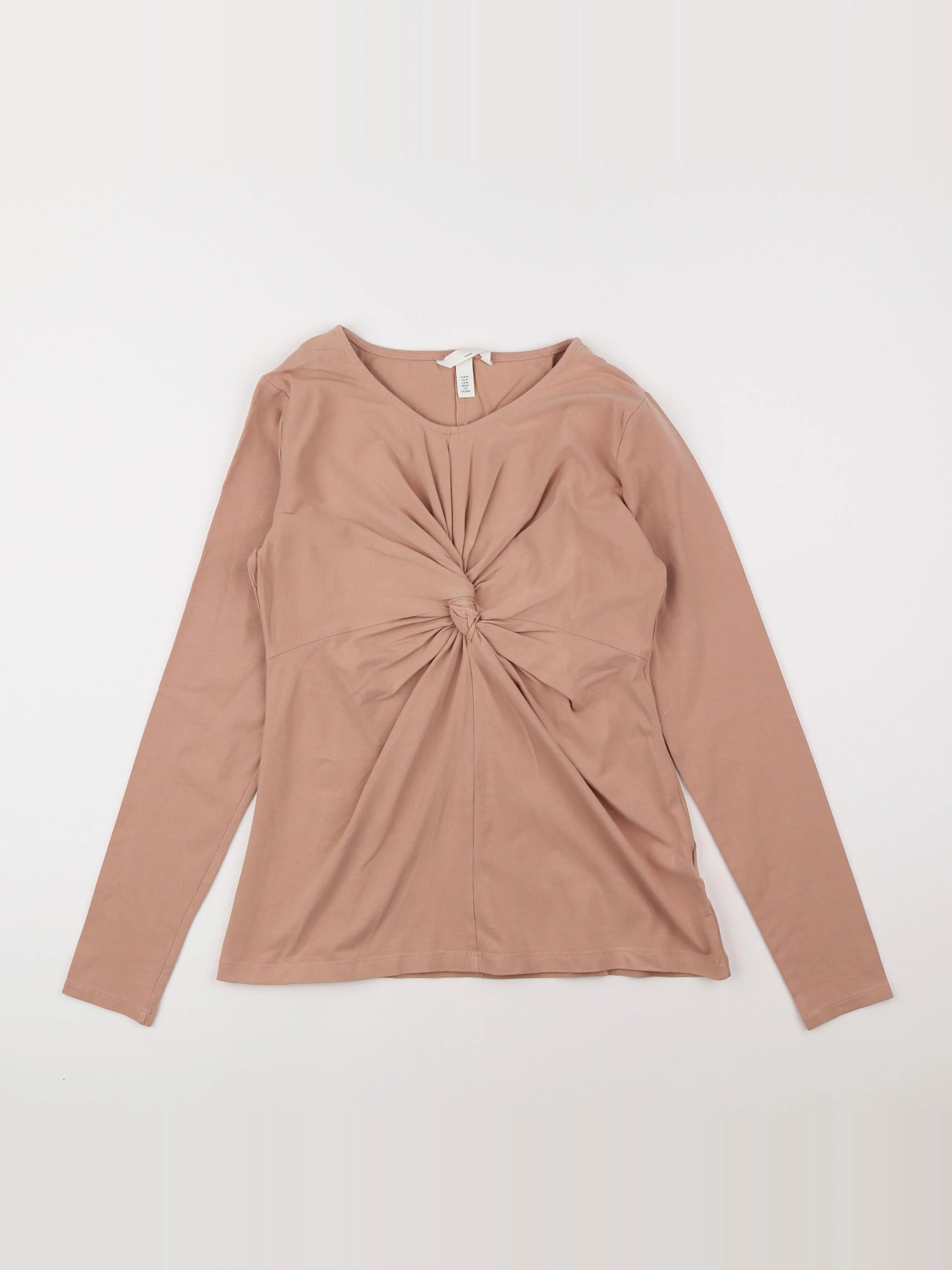 H&M - tee-shirt grossesse rose - 40 à 42