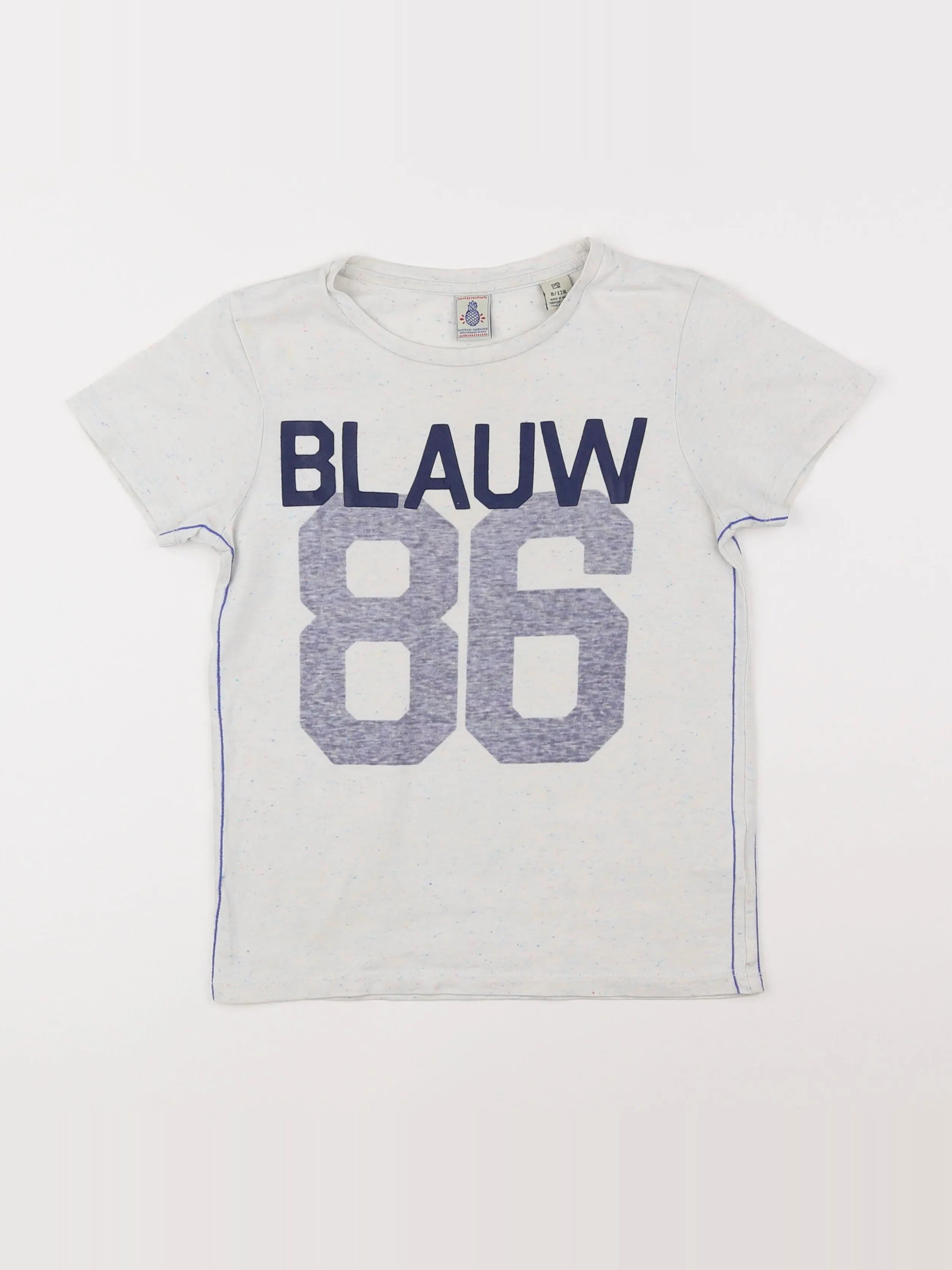 Scotch Shrunk - tee-shirt gris, bleu - 8 ans