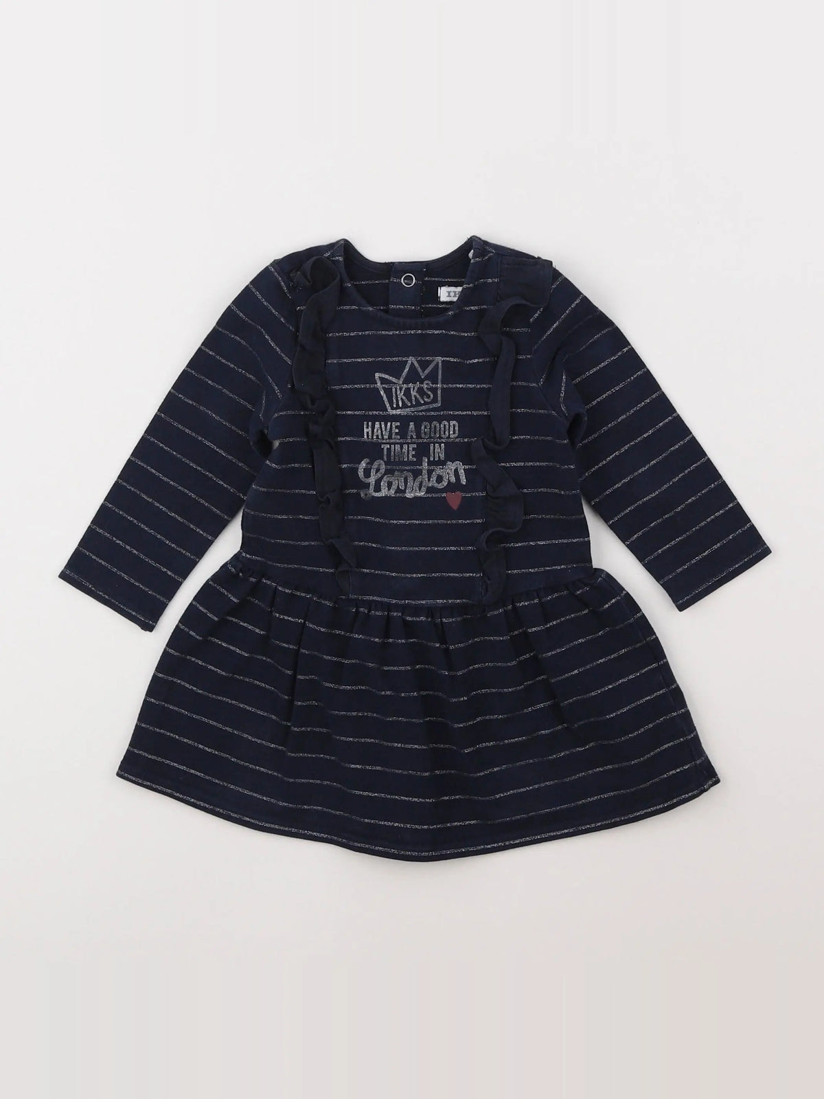 IKKS - robe bleu - 12 mois