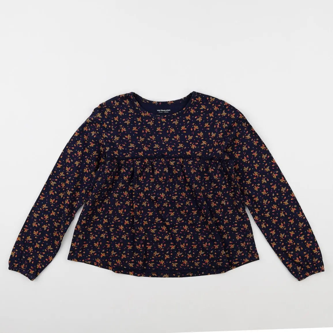 Vertbaudet - tee-shirt bleu - 8 ans