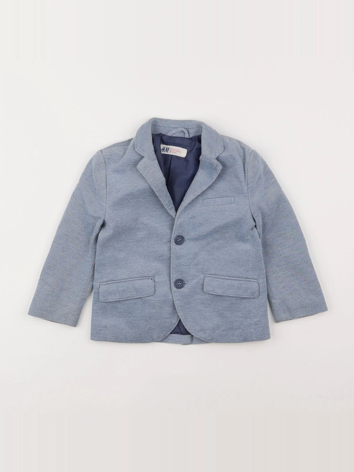 H&M - veste bleu - 18 mois à 2 ans