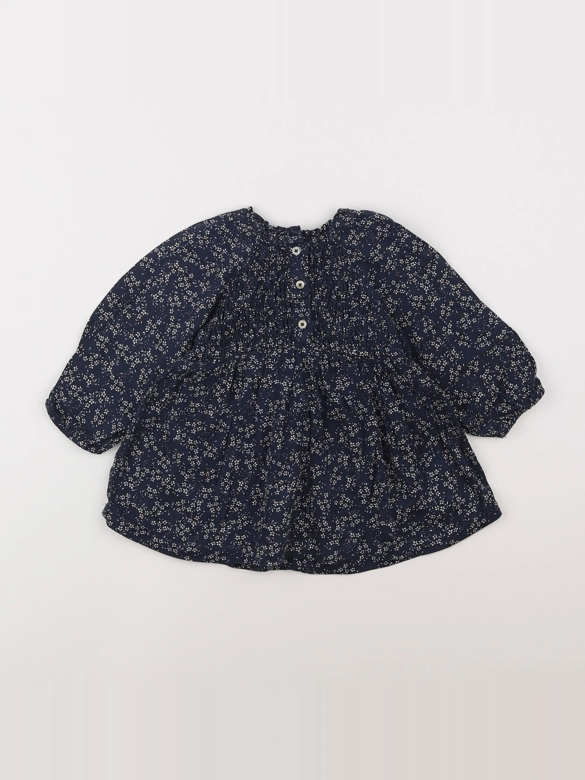 Zara - robe bleu - 9/12 mois