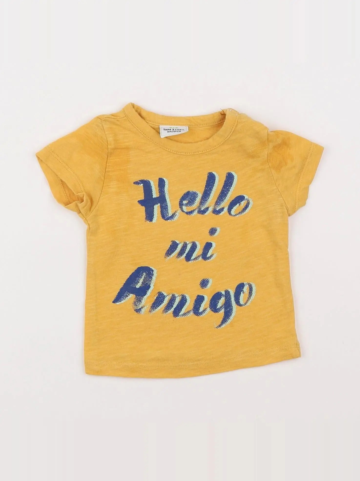 Tape à l'oeil - tee-shirt jaune - 3 mois