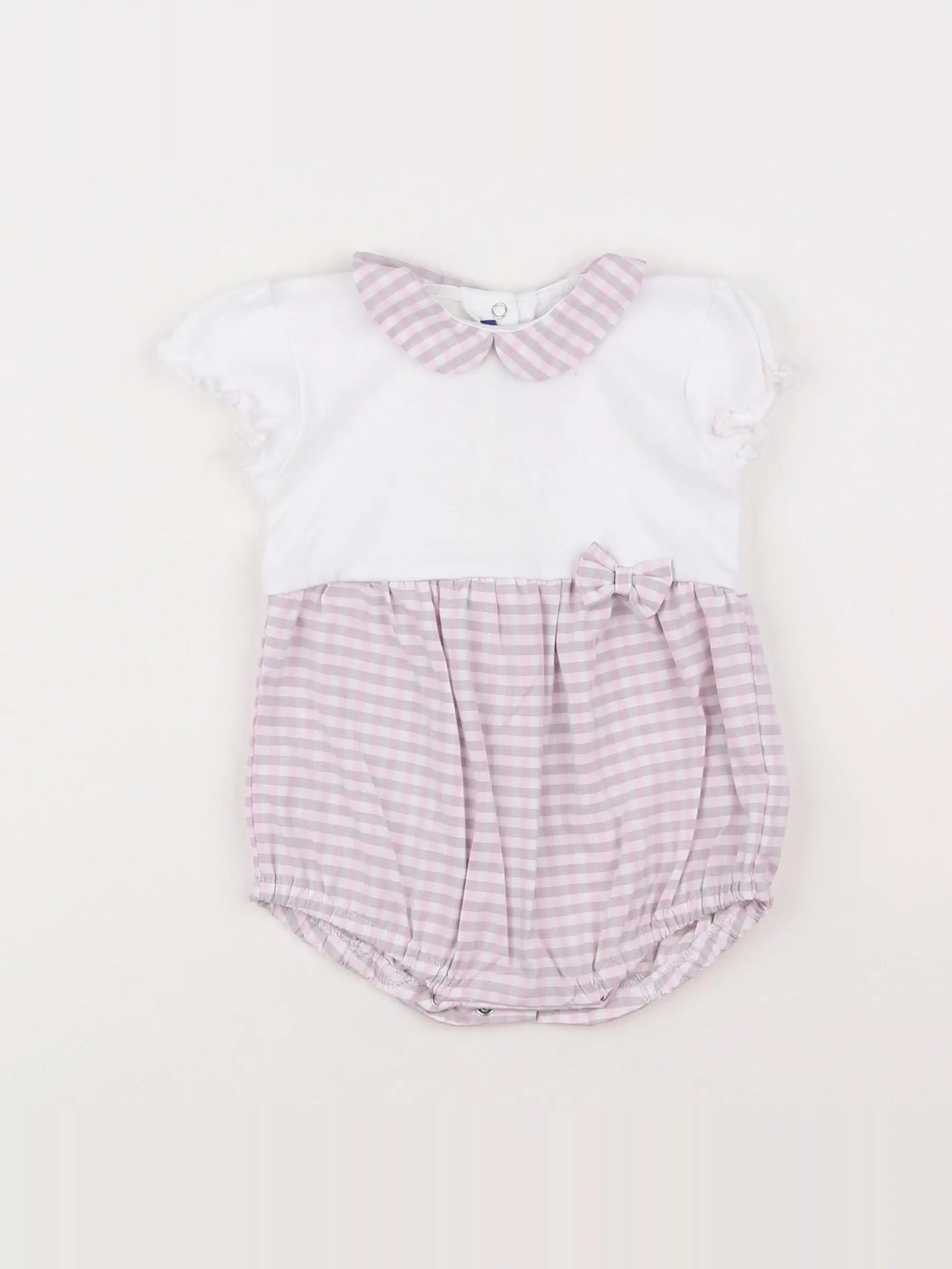 Absorba - combinaison blanc, rose - 6 mois