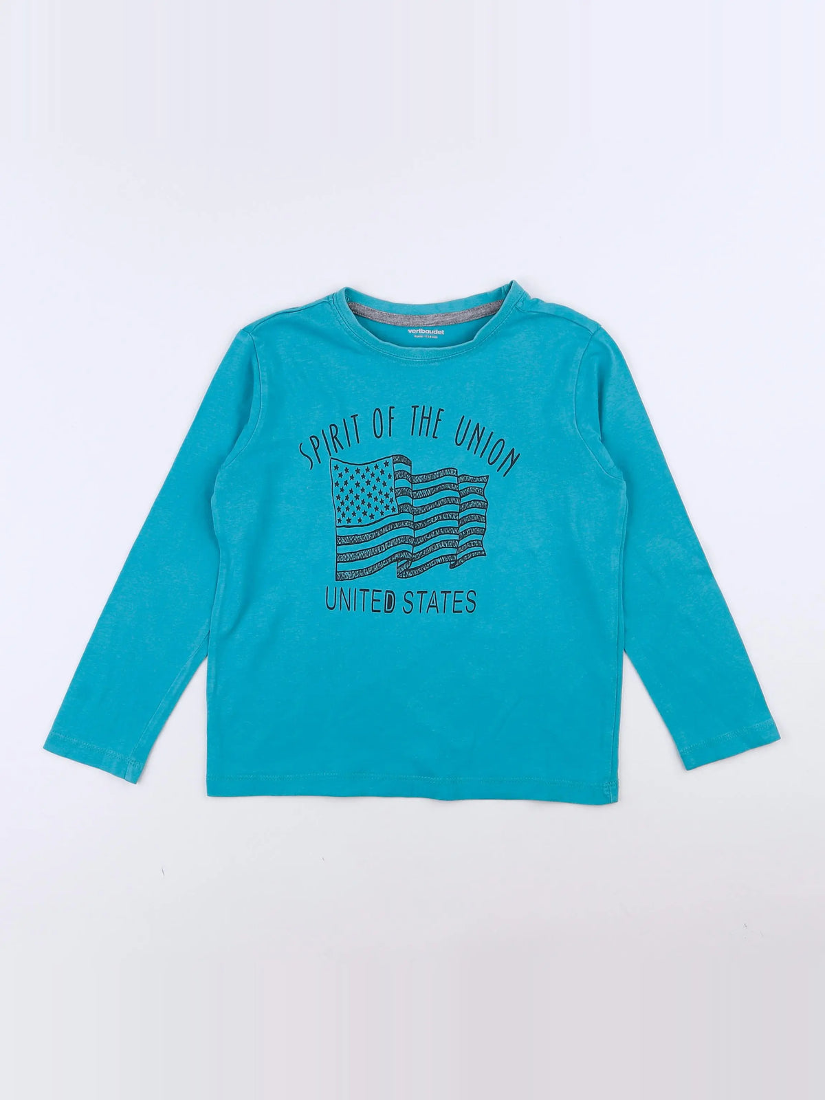 Vertbaudet - tee-shirt bleu - 6 ans
