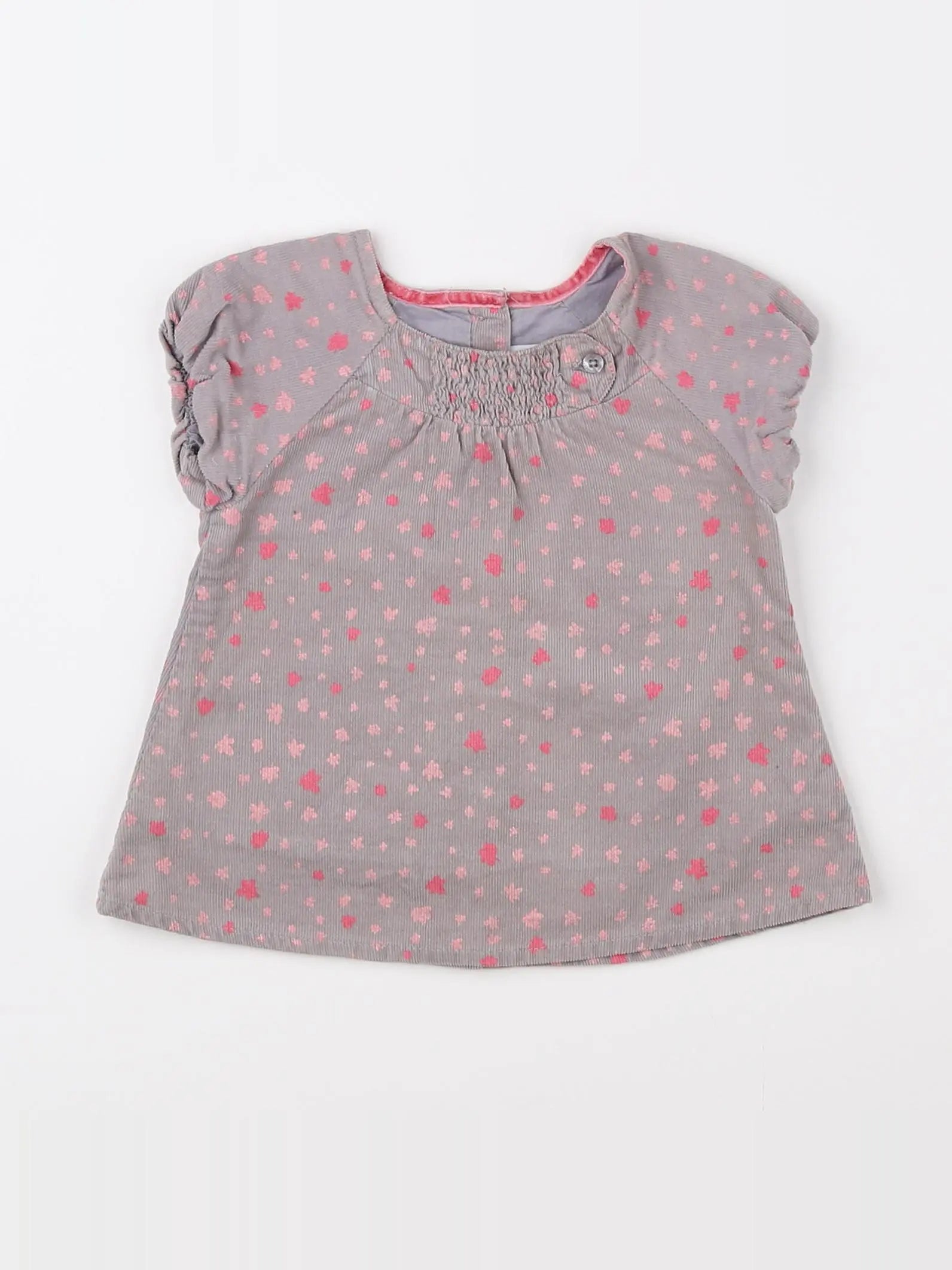 Vertbaudet - robe gris - 1 mois