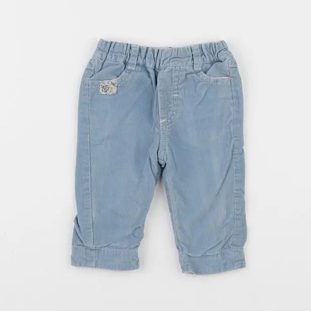 Vertbaudet - pantalon bleu - 3 mois