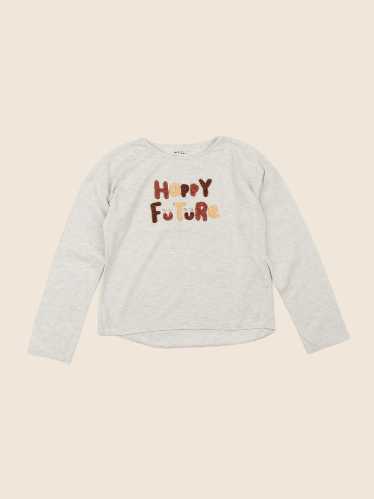 Vertbaudet - tee-shirt beige - 8 ans