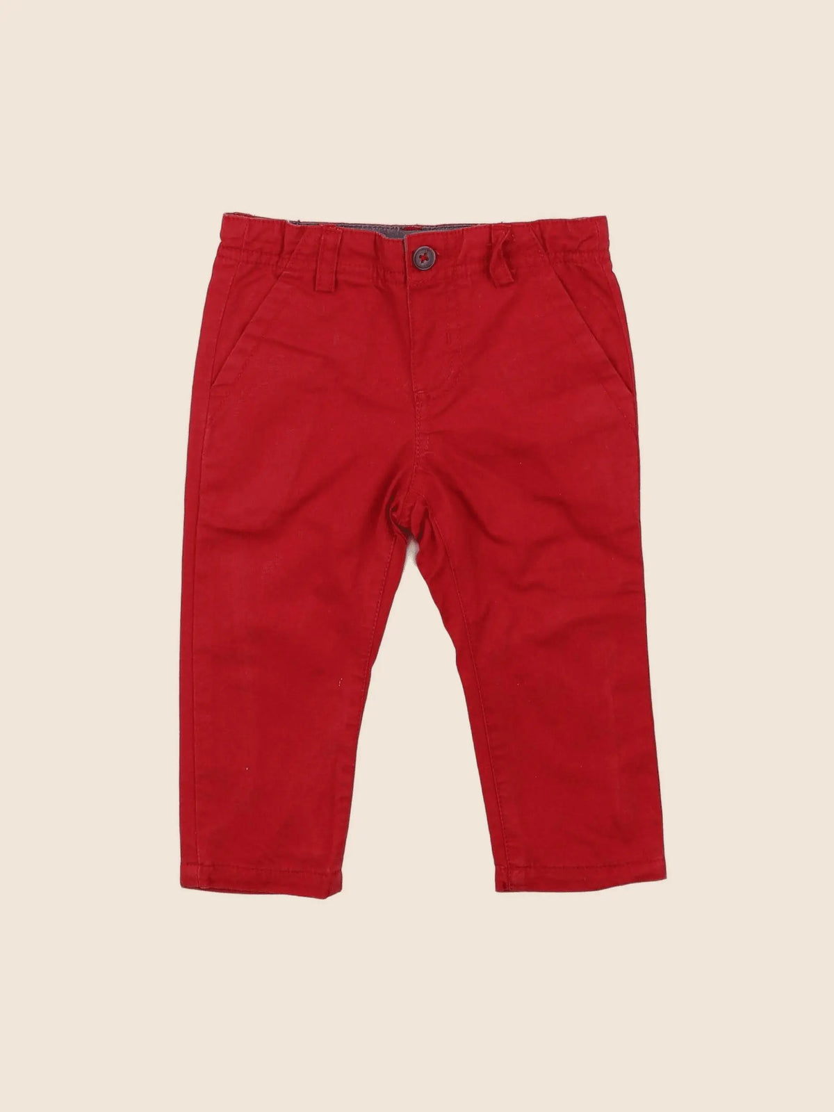 Boutchou - pantalon rouge - 6 mois